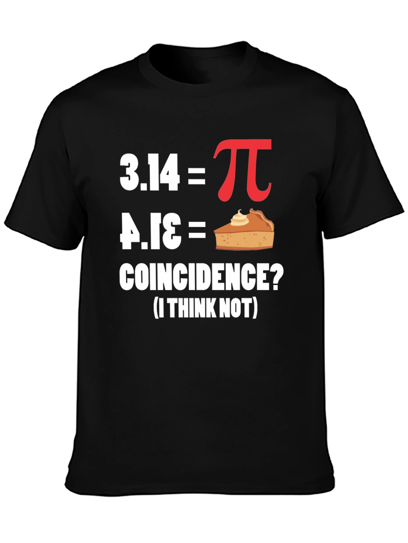 Funny Pi Day Coincidence Math T-Shirt
