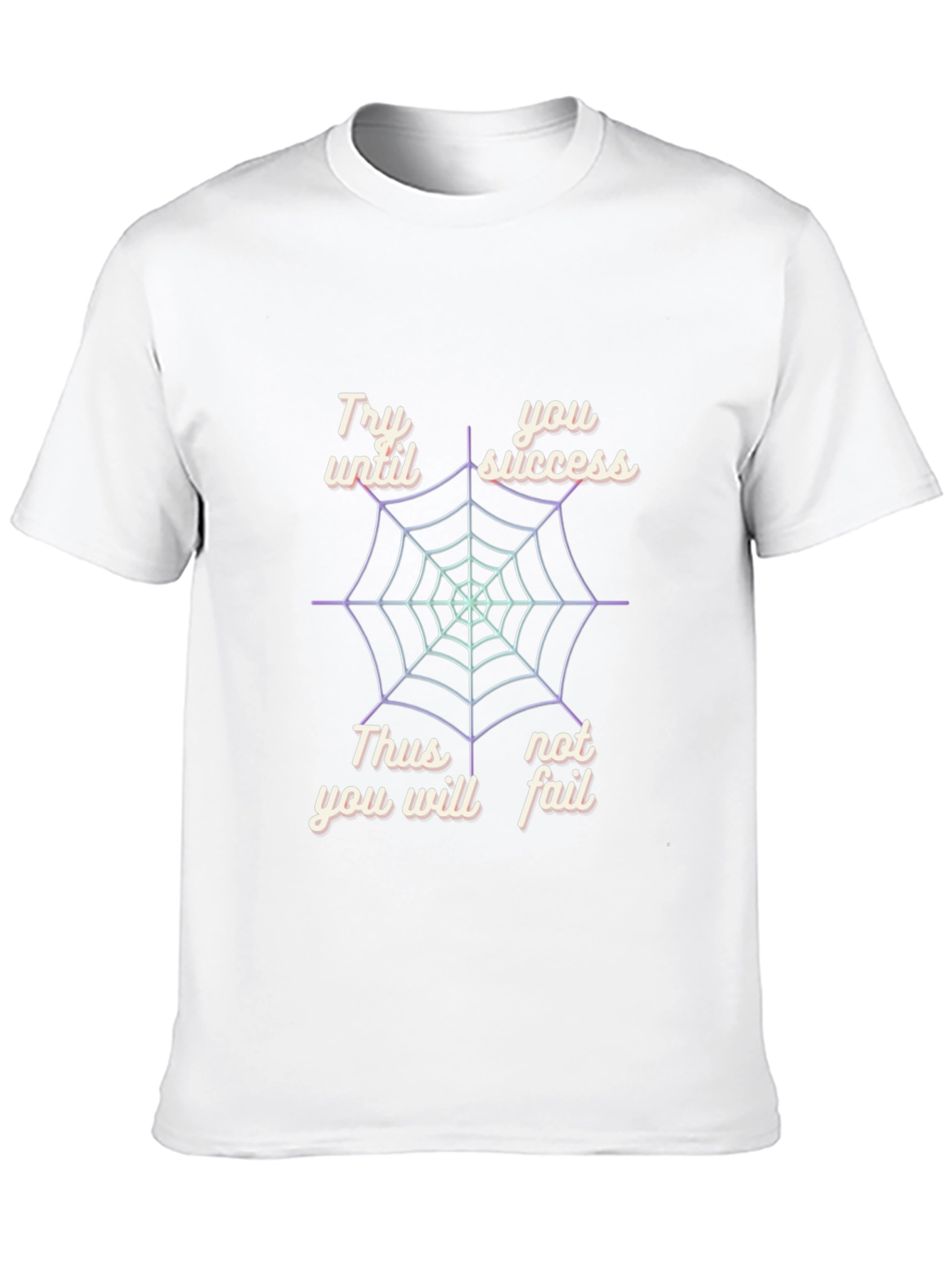 Try Until You Succeed Mens Black Graphic Tee