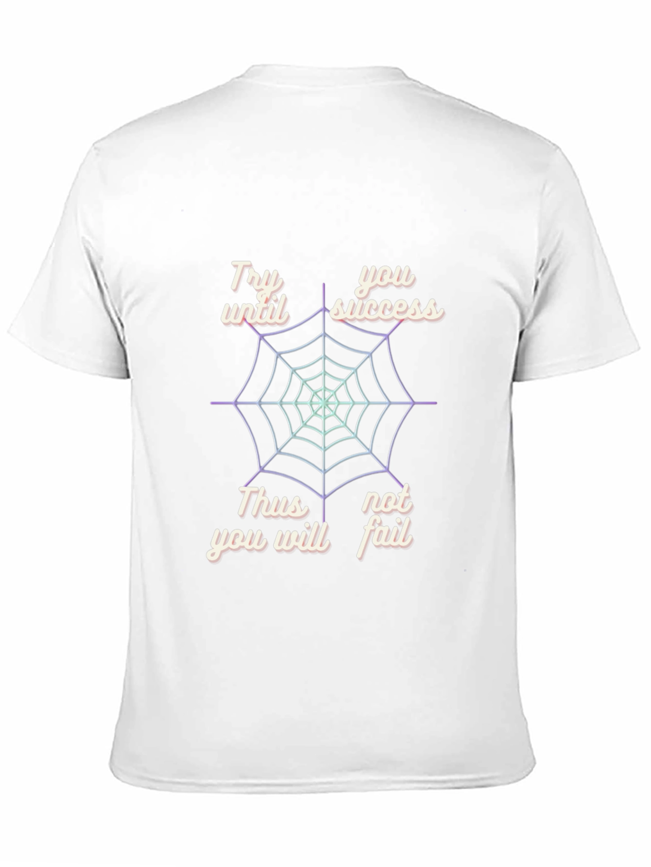 Try Until You Succeed Mens Black Graphic Tee