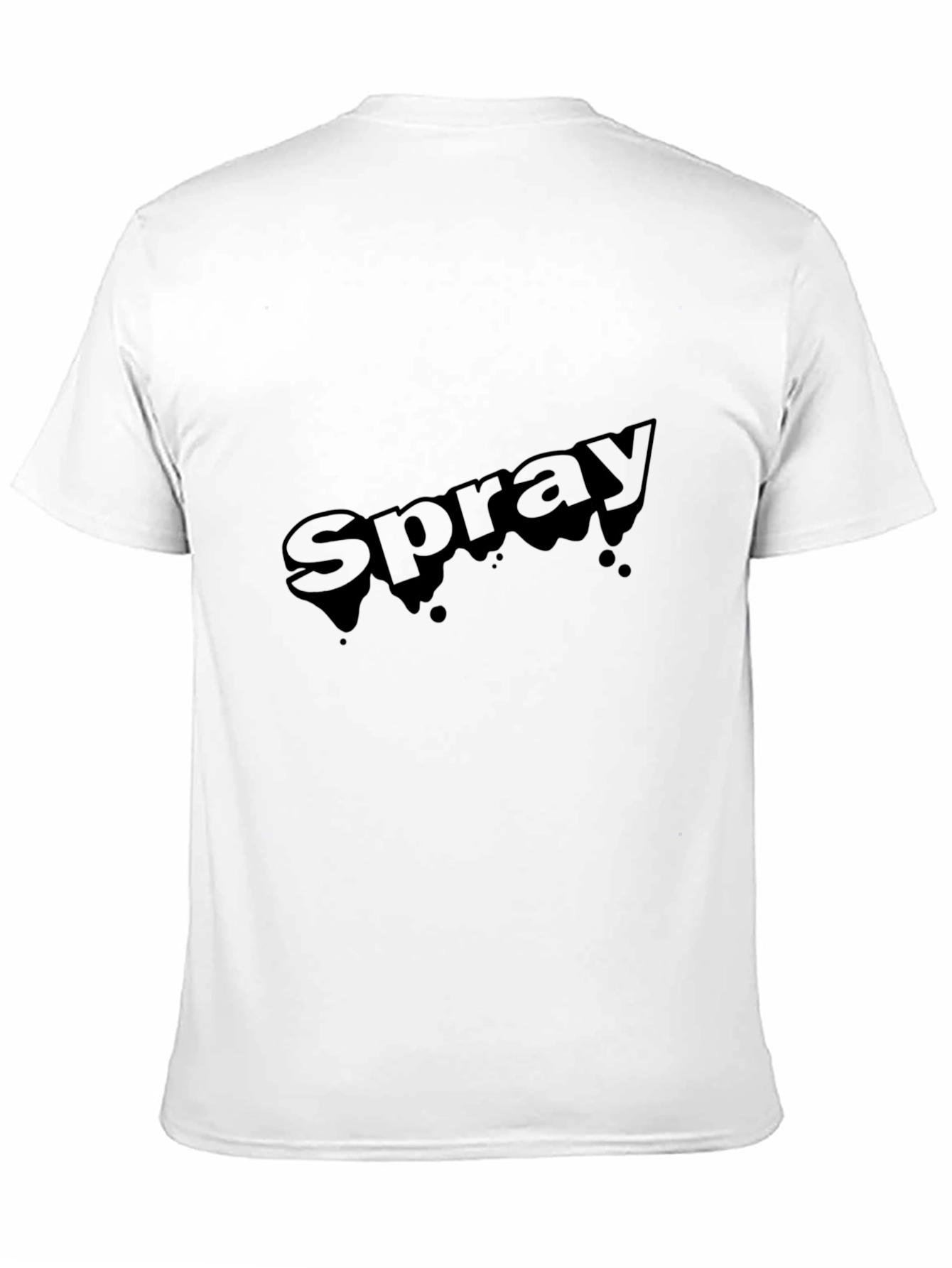 Mens Black Spray T-Shirt