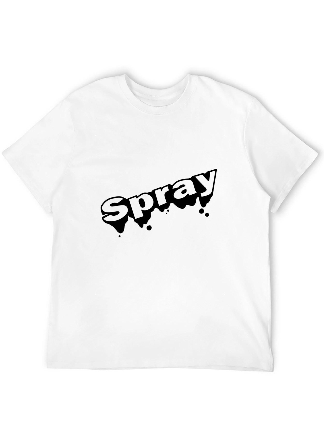 Mens Black Spray T-Shirt