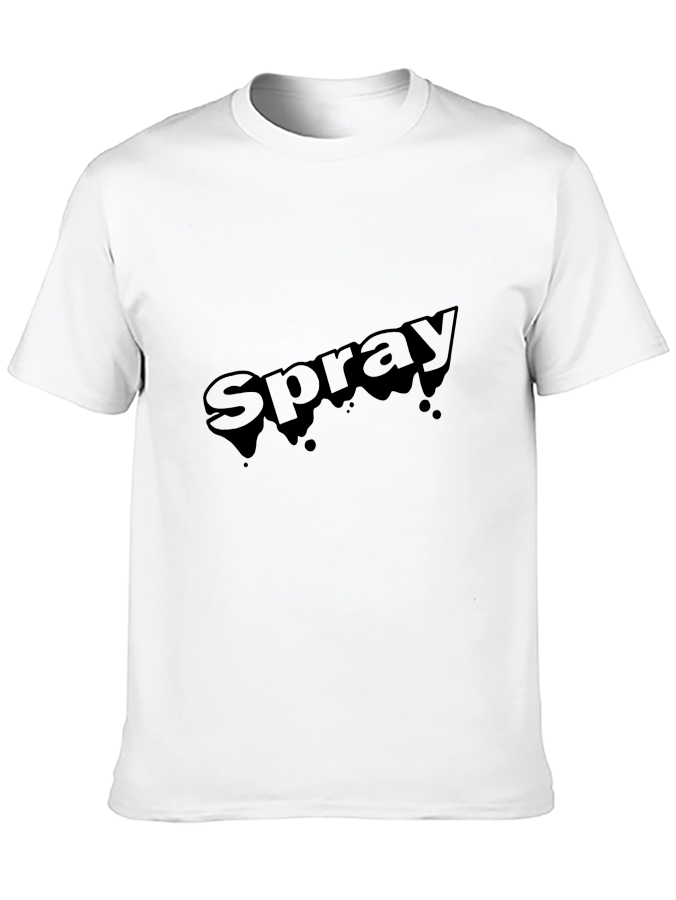 Mens Black Spray T-Shirt