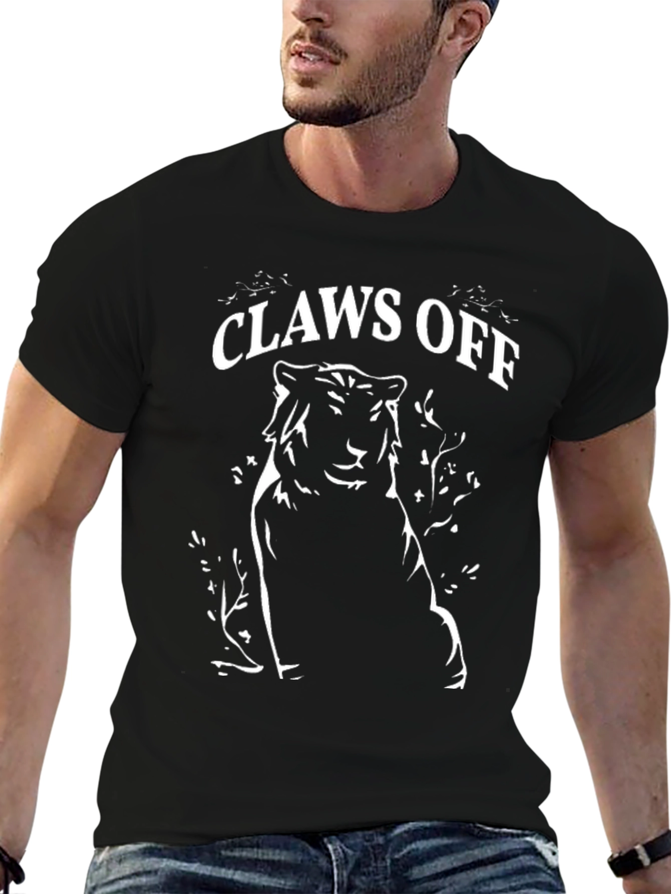 Claws Off Graphic Tee - Black Cotton T-Shirt