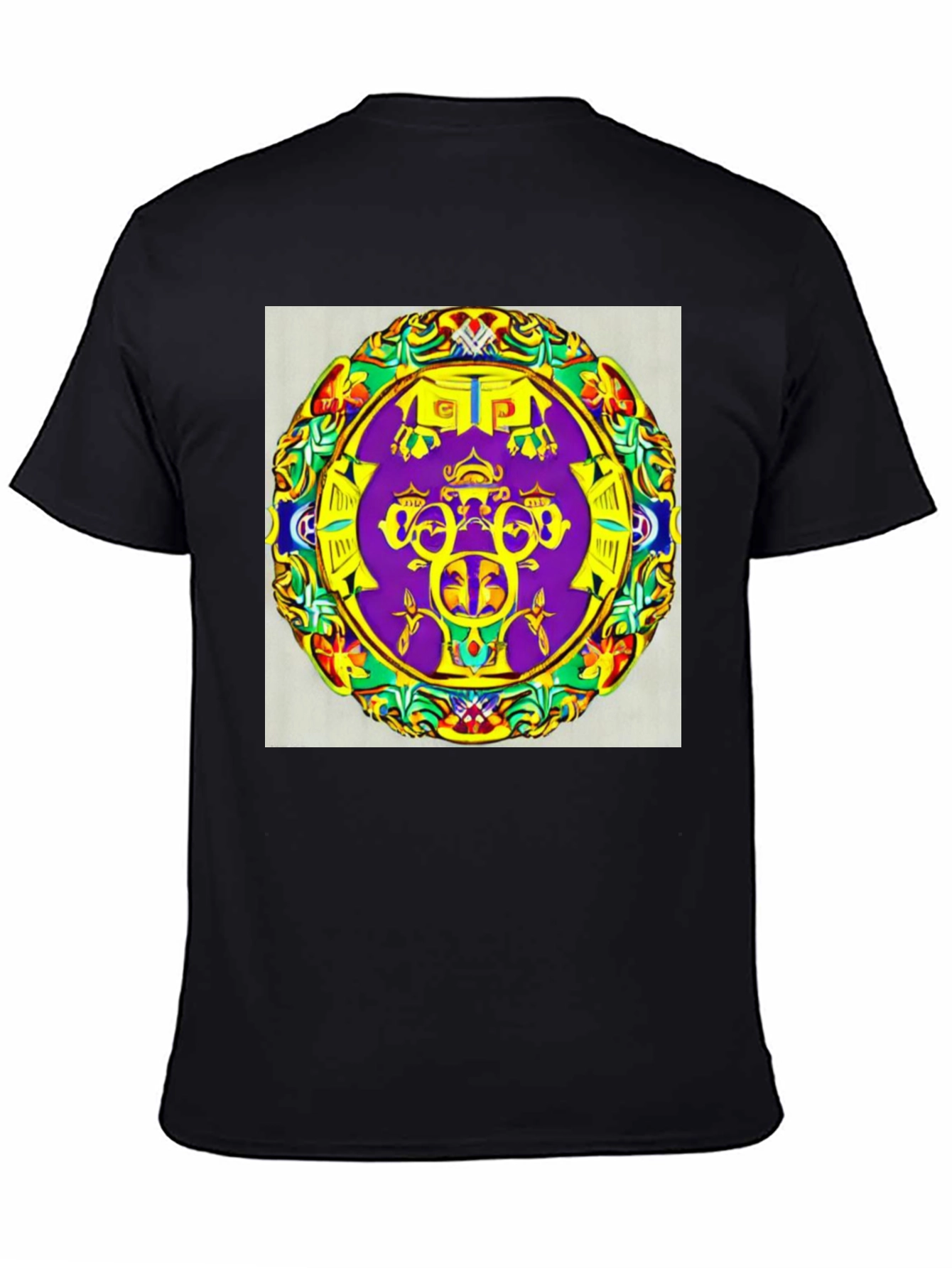 Vibrant Patterned Graphic Tee