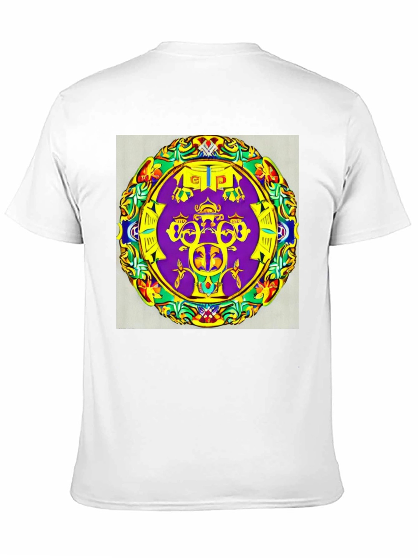 Vibrant Patterned Graphic Tee