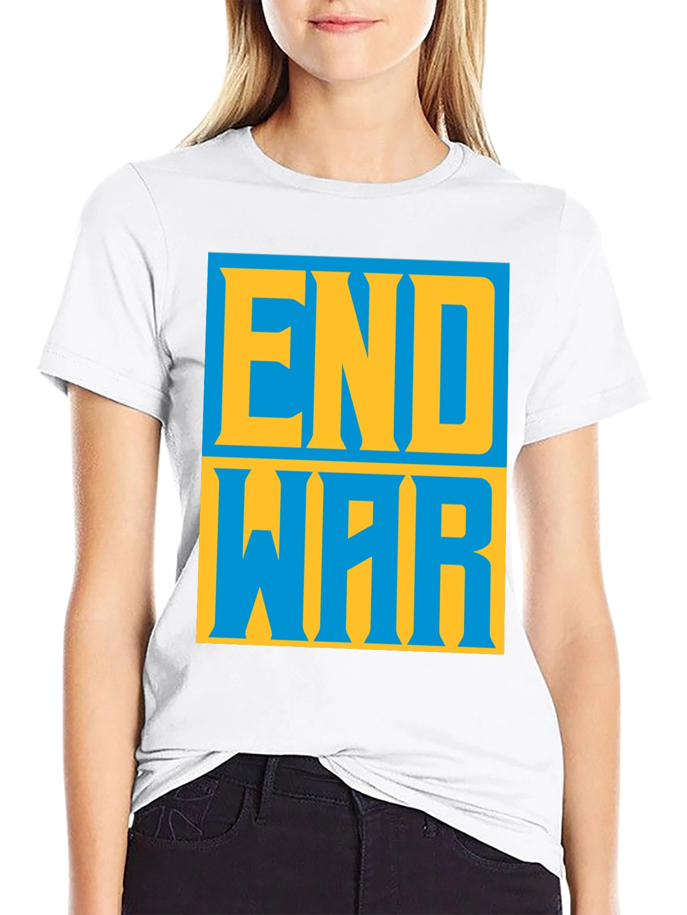End War Graphic Tee - Bold Peace Statement