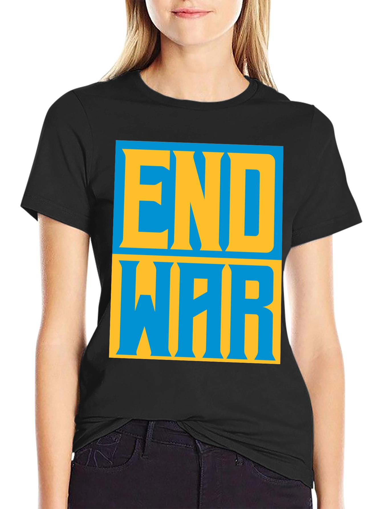 End War Graphic Tee - Bold Peace Statement