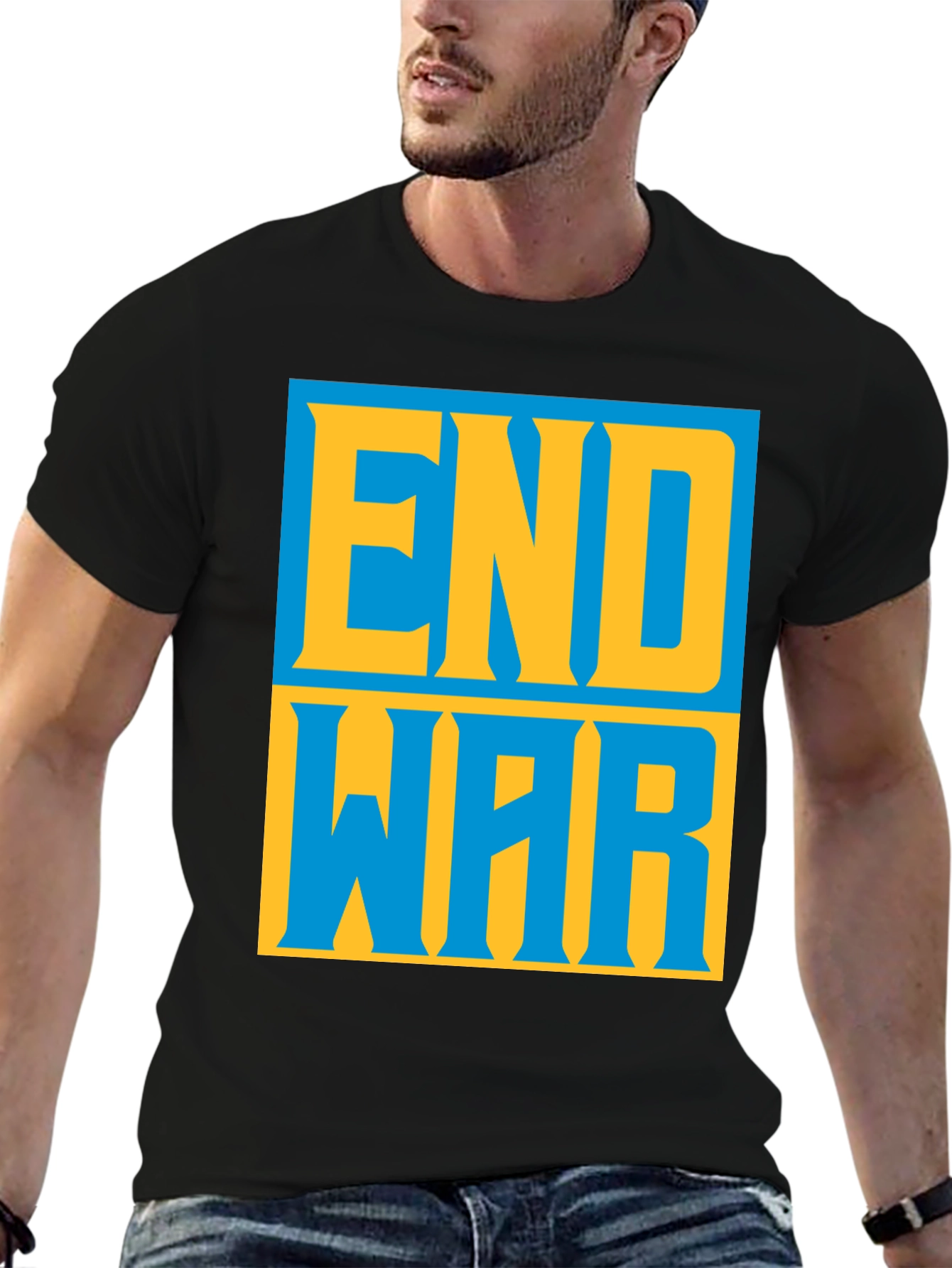 End War Graphic Tee - Bold Peace Statement