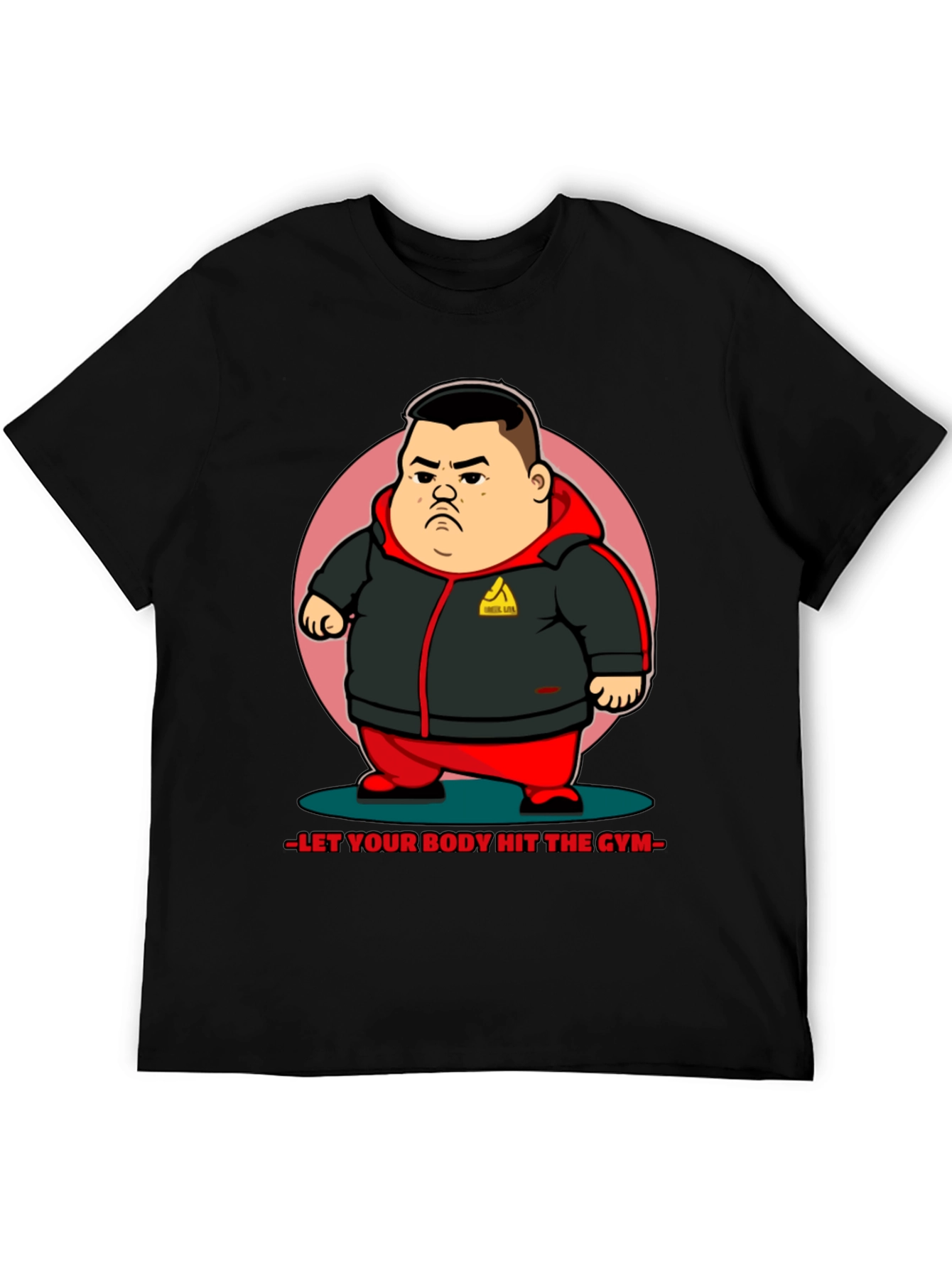 Hit the Gym Graphic Tee - Mens Black T-Shirt