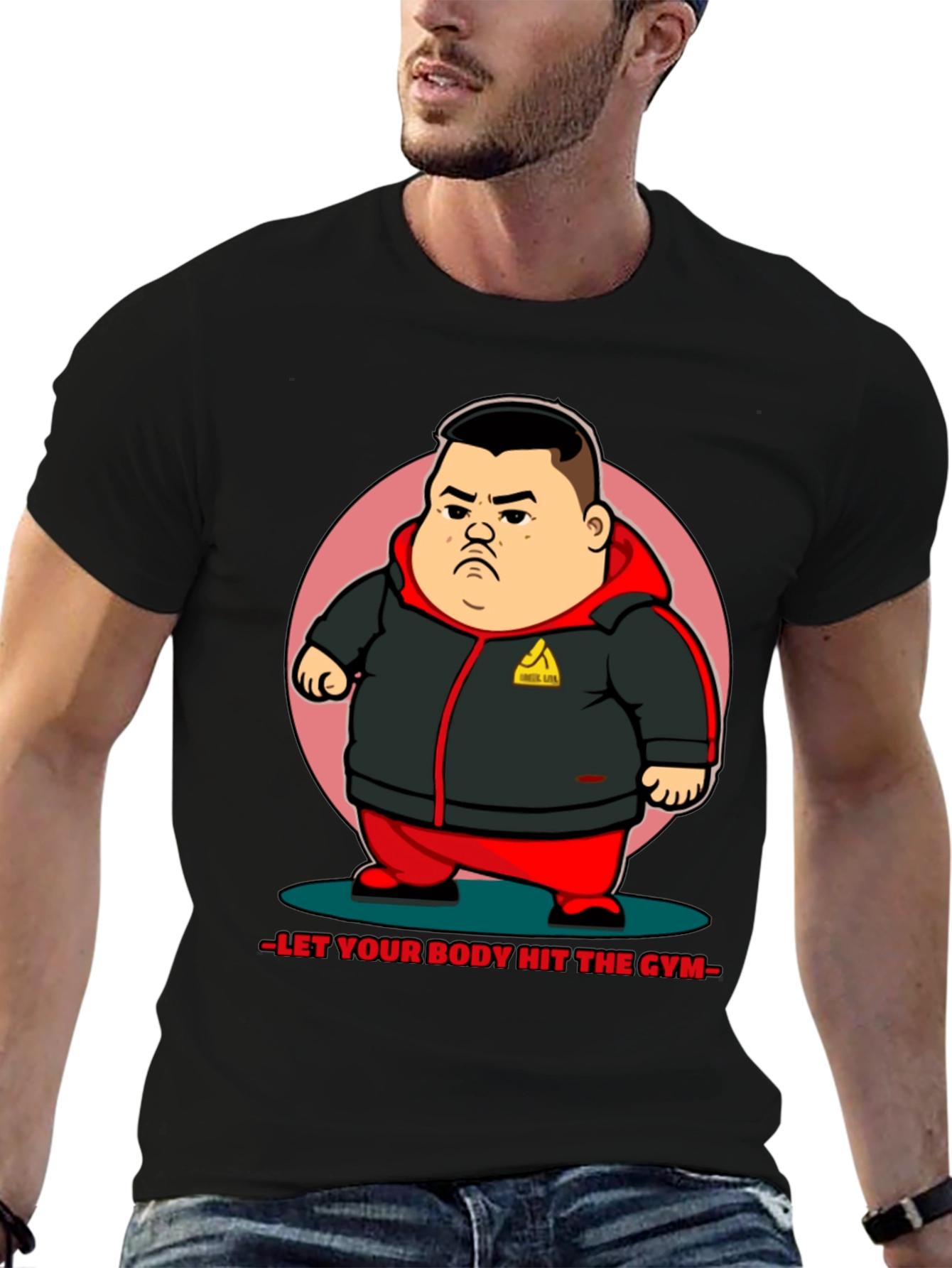 Hit the Gym Graphic Tee - Mens Black T-Shirt
