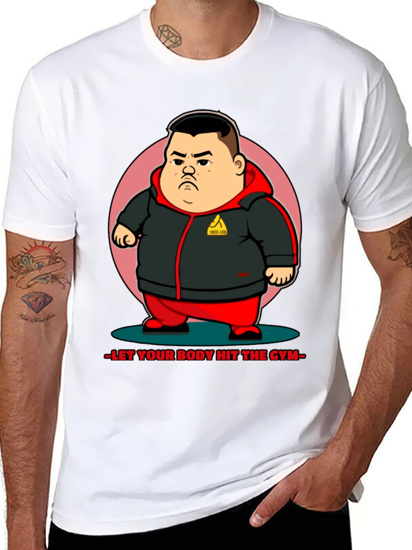 Hit the Gym Graphic Tee - Mens Black T-Shirt