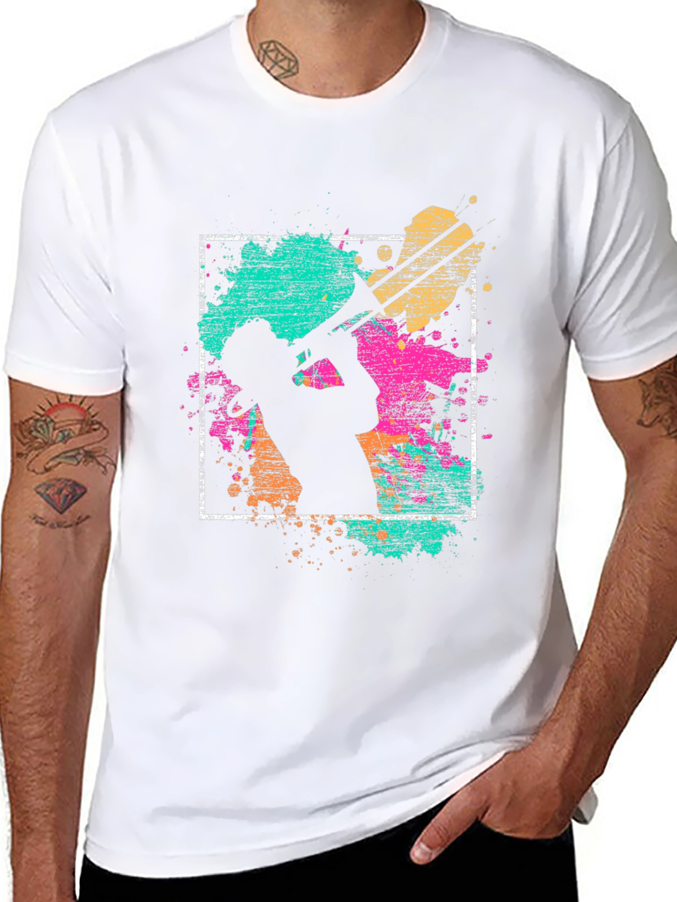 Jazz Trombone Player Graphic Tee