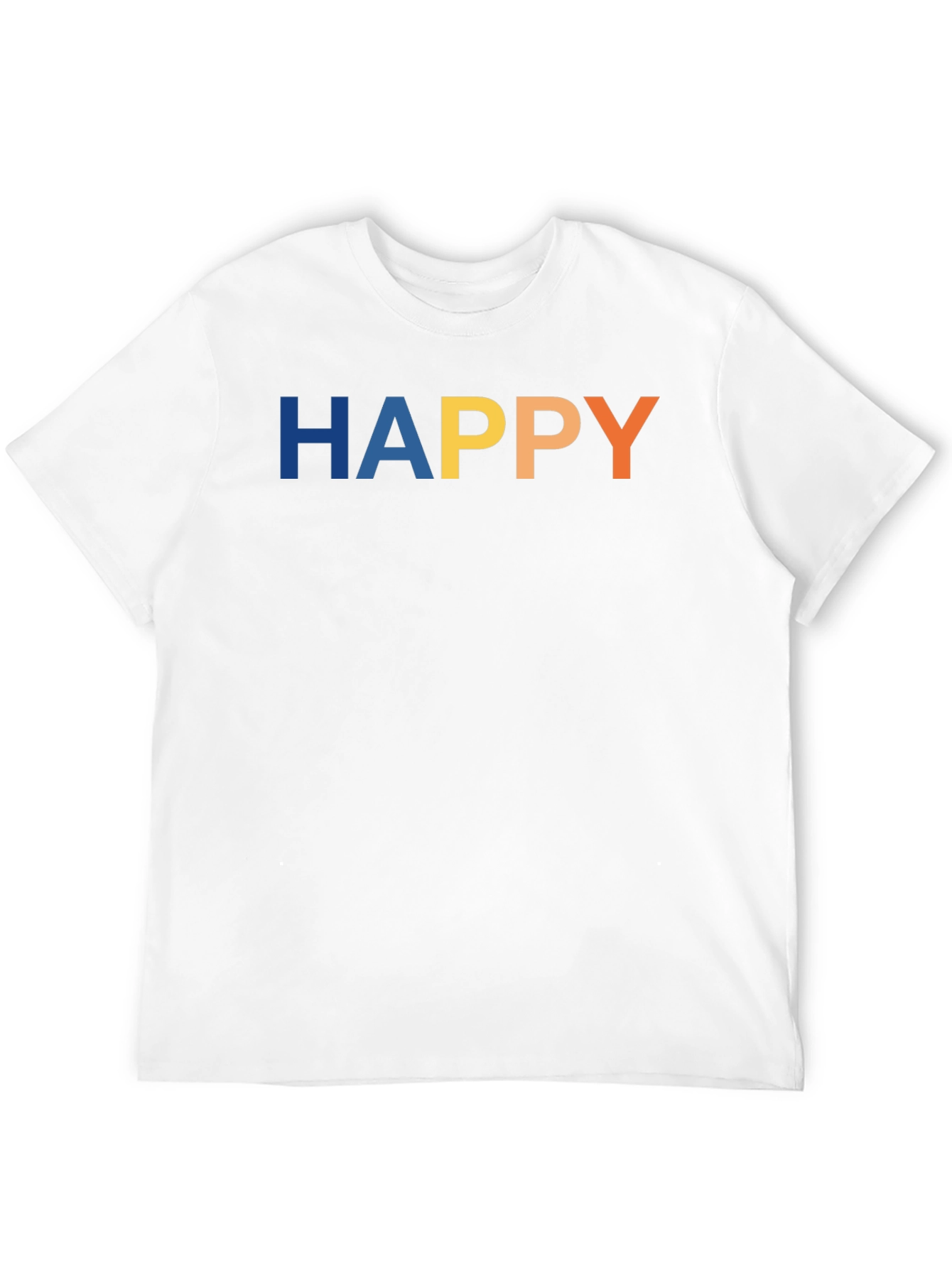Happy Graphic Black T-Shirt for Men