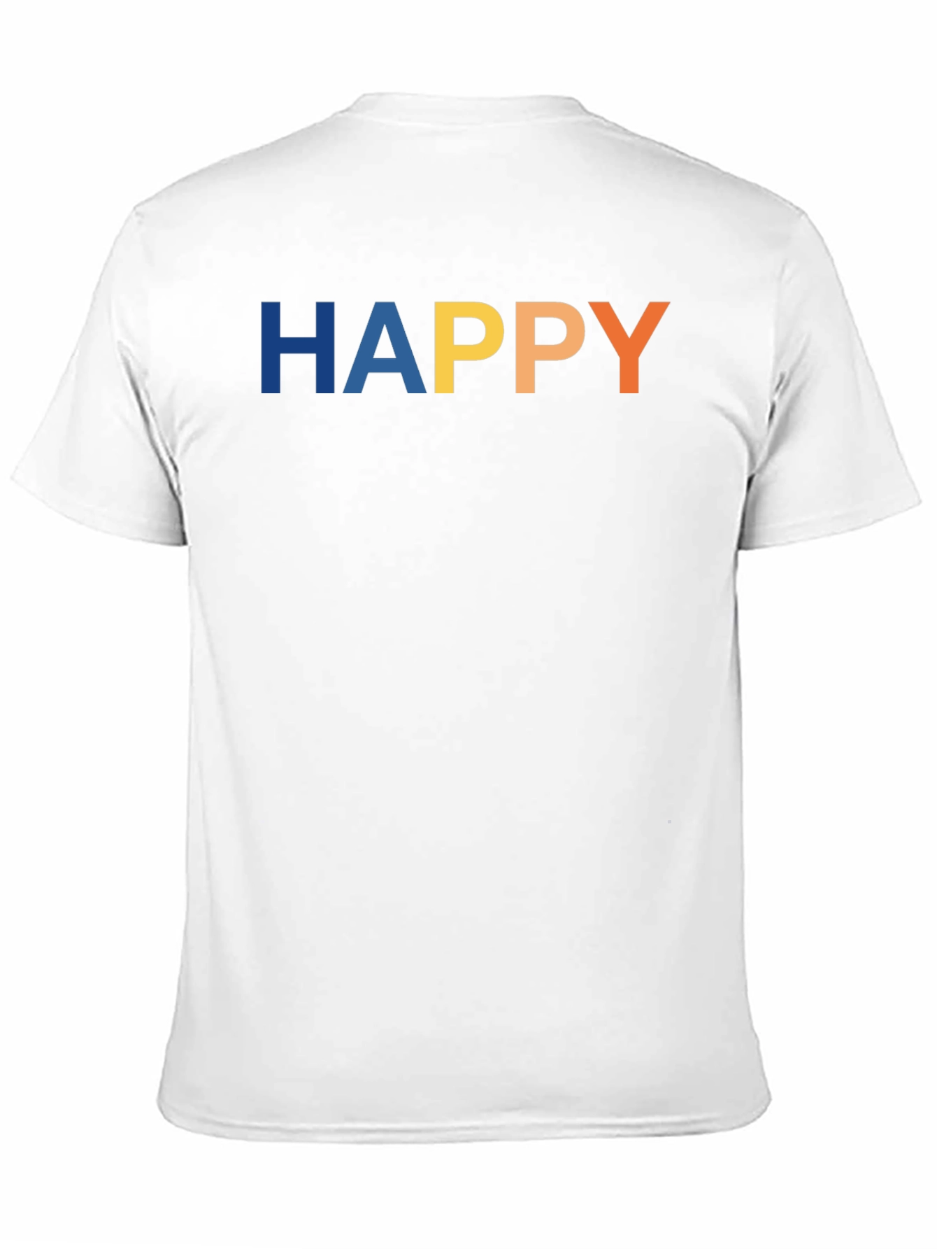 Happy Graphic Black T-Shirt for Men