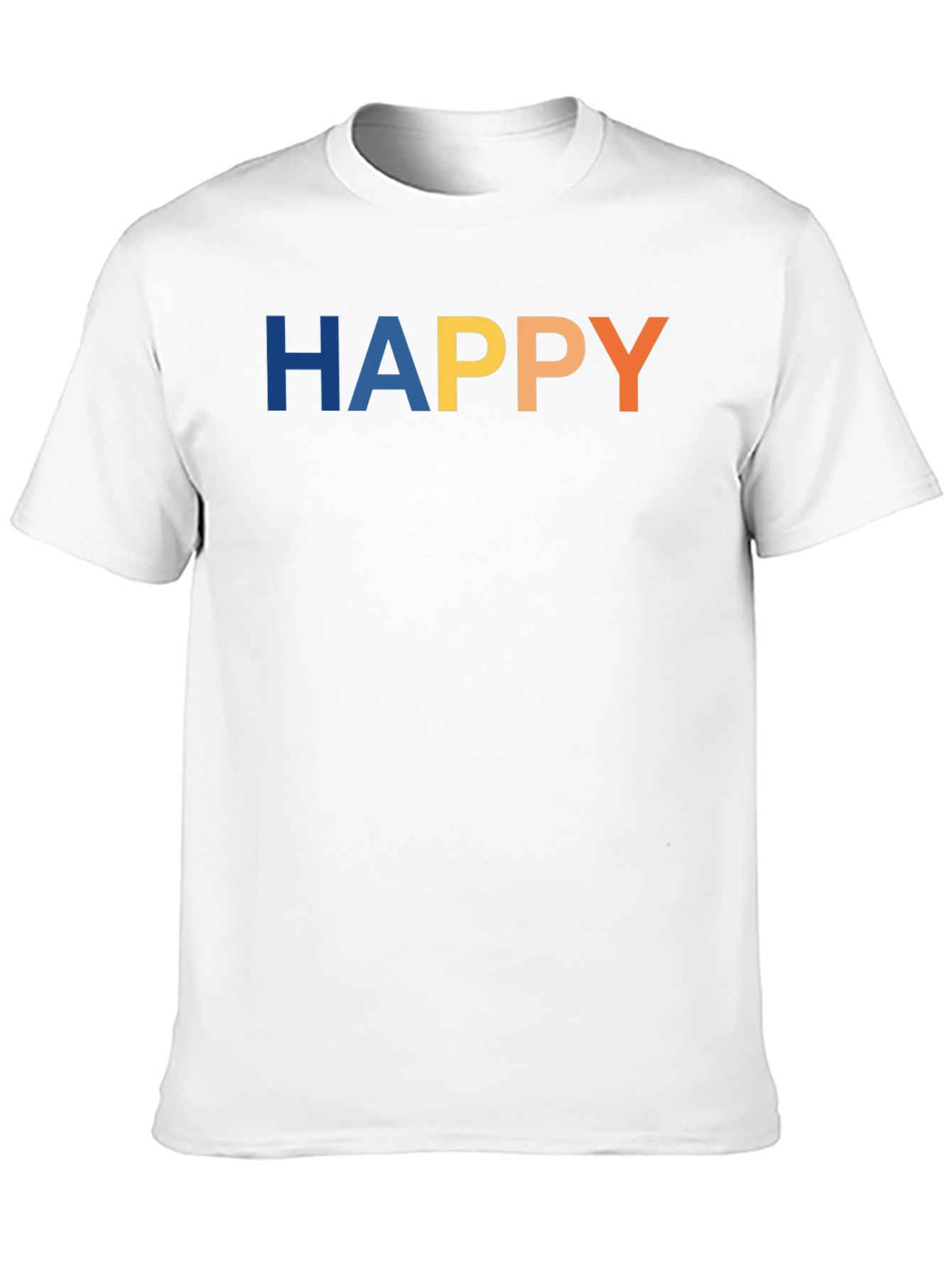 Happy Graphic Black T-Shirt for Men