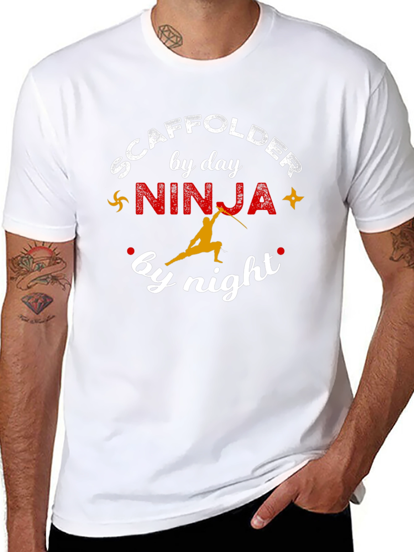 Scaffolder by Day Ninja by Night Graphic Tee