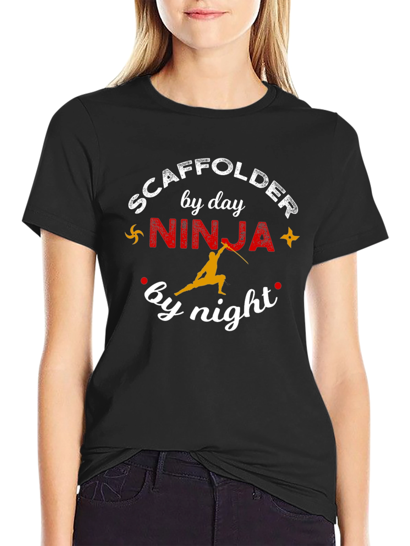 Scaffolder by Day Ninja by Night Graphic Tee