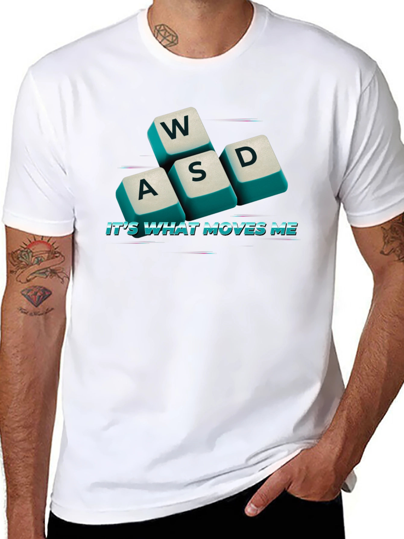Gaming WASD Keyboard T-Shirt - Its What Moves Me!