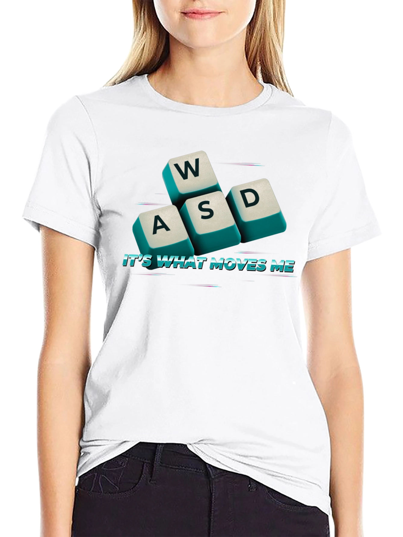 Gaming WASD Keyboard T-Shirt - Its What Moves Me!