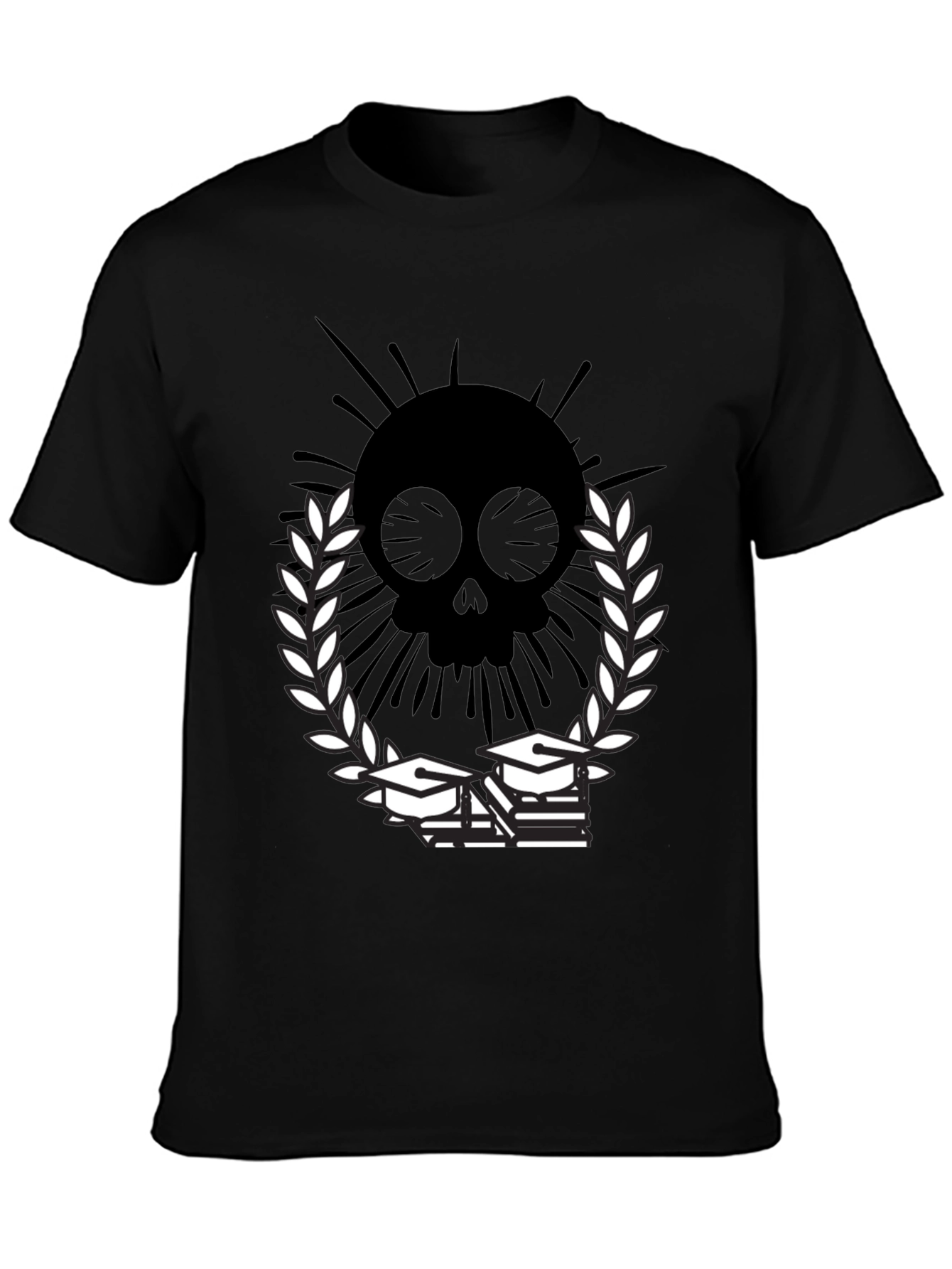 Skull Grad T-Shirt - Academic Style