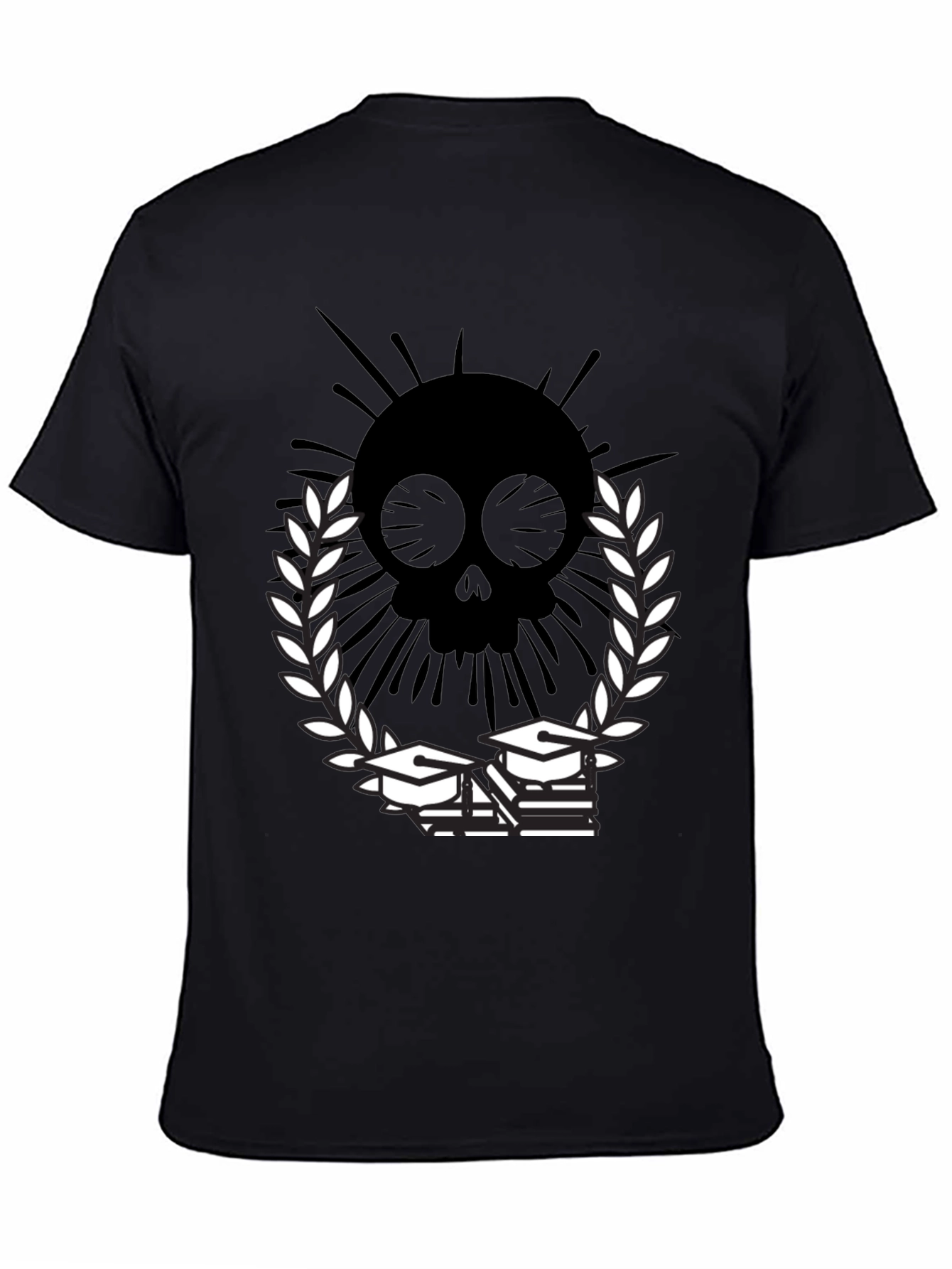 Skull Grad T-Shirt - Academic Style
