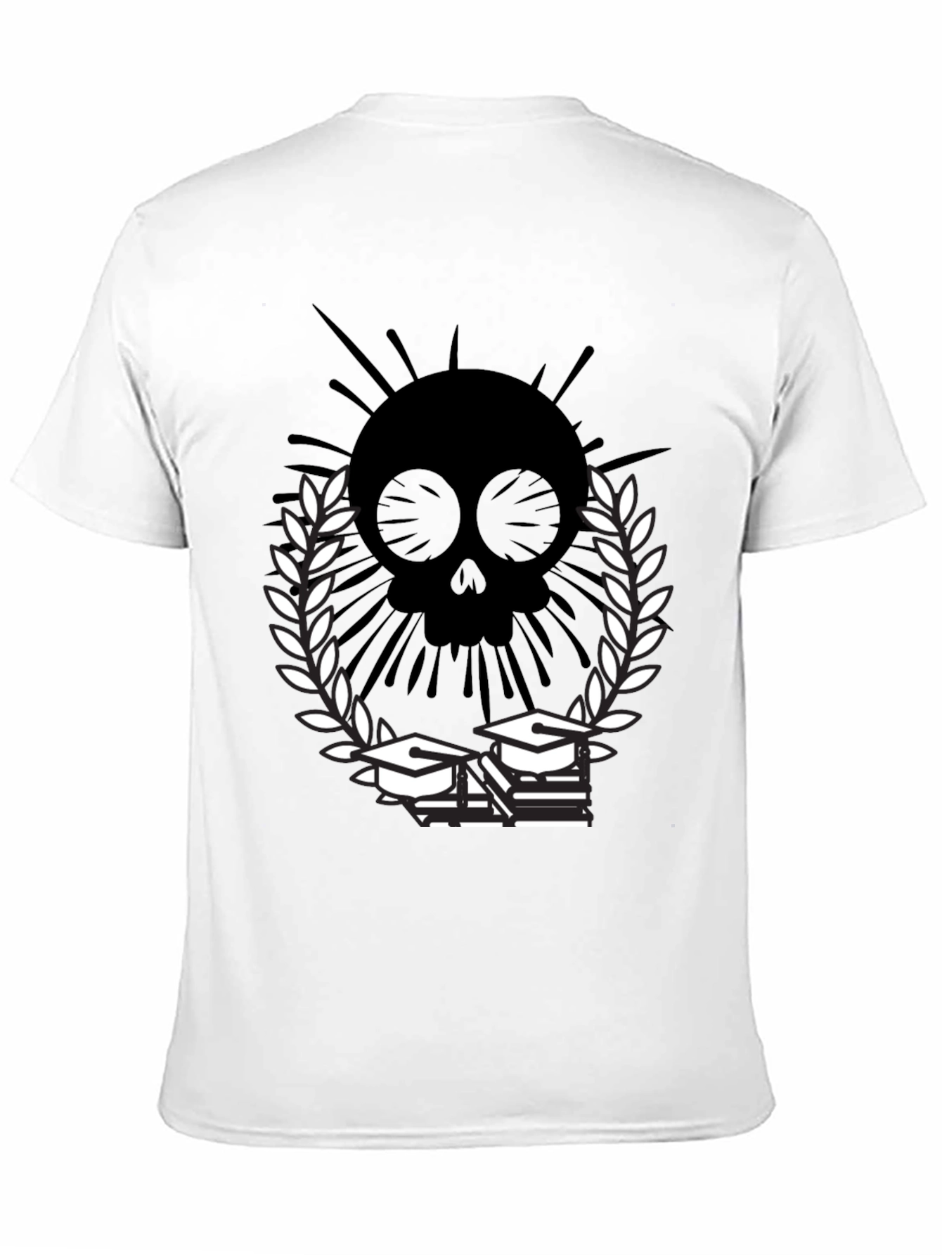 Skull Grad T-Shirt - Academic Style