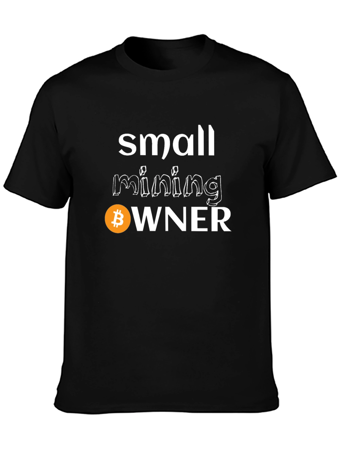 Bitcoin Small Mining Owner Black T-Shirt