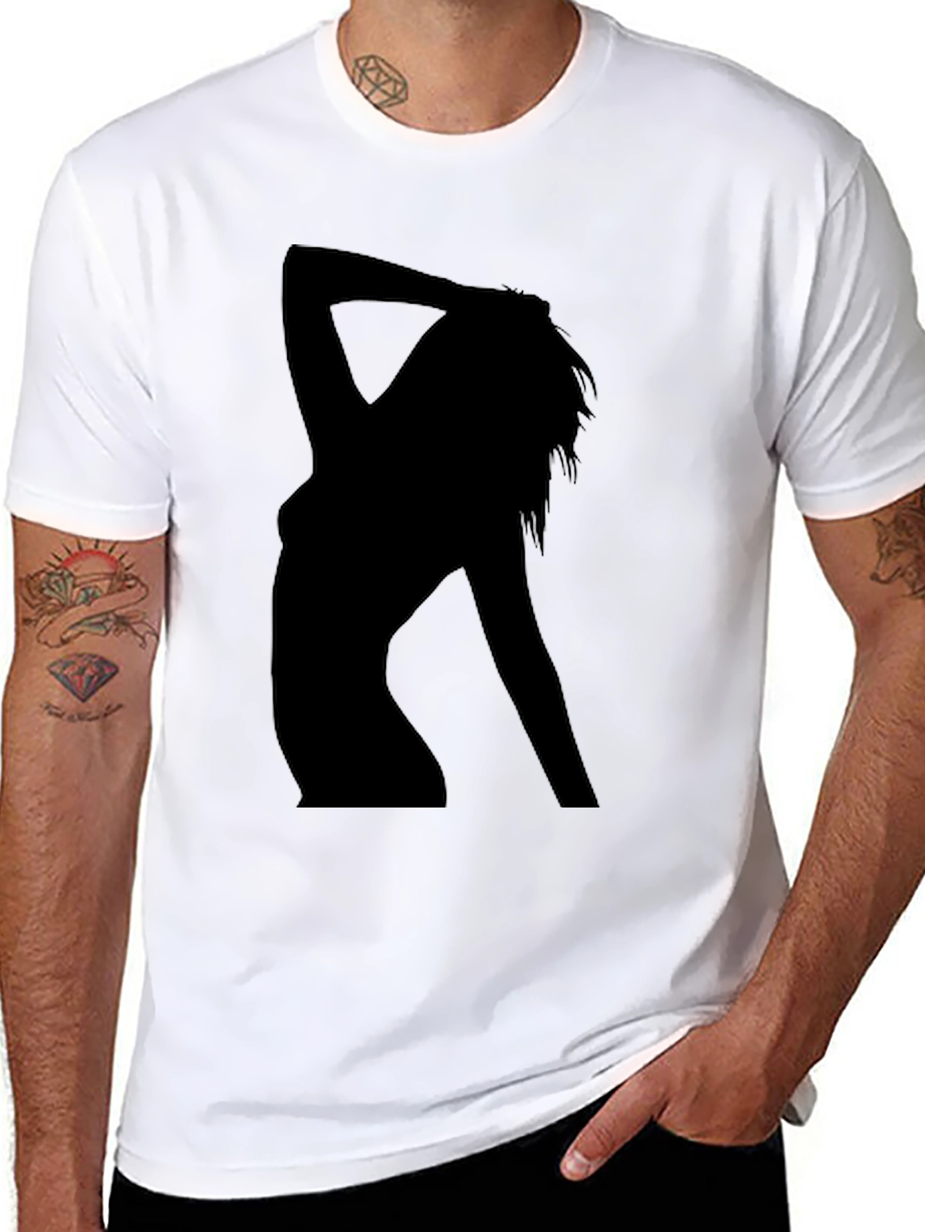 Silhouette Graphic Tee - Black