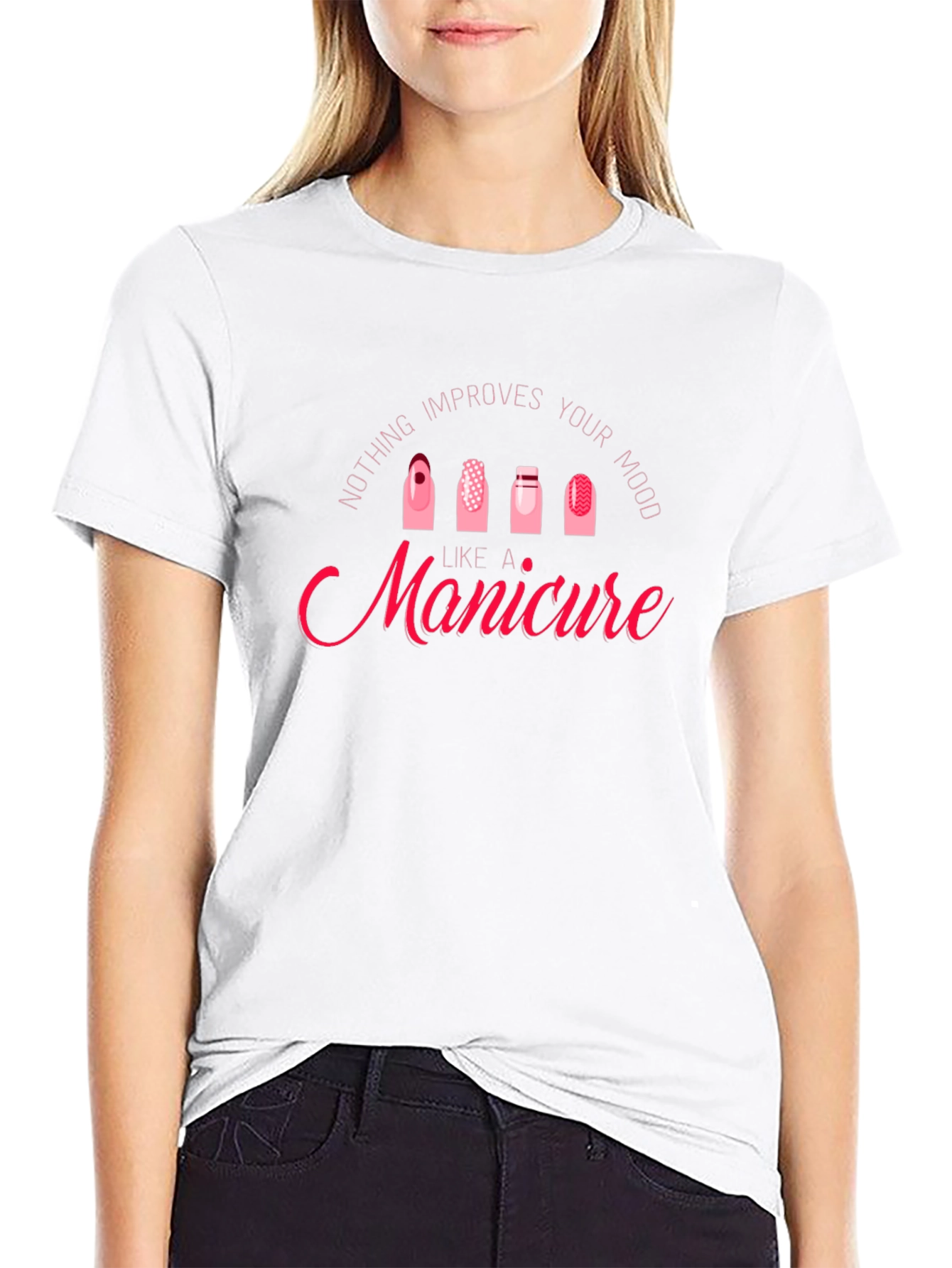 Manicure Mood T-Shirt - Cute Nail Design Graphic Tee