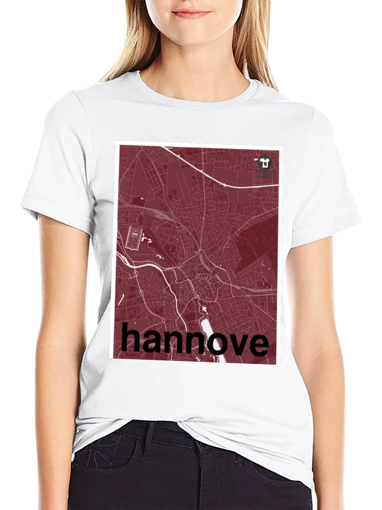 Hannover City Map T-Shirt