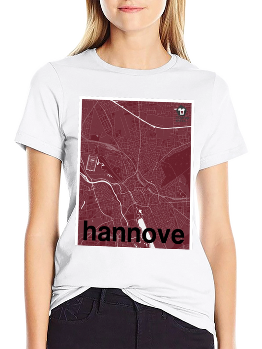 Hannover City Map T-Shirt
