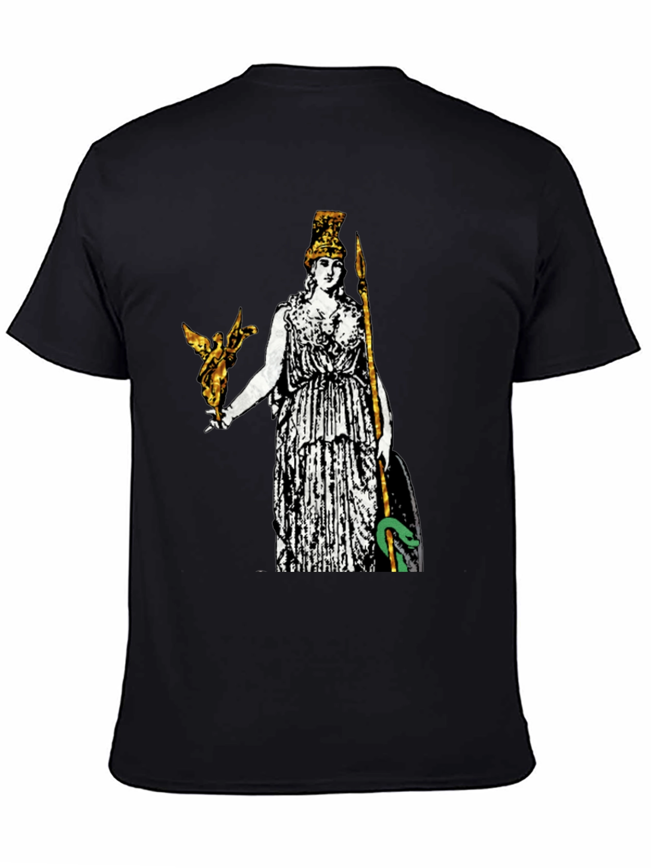Athena Graphic Print Tee - Black