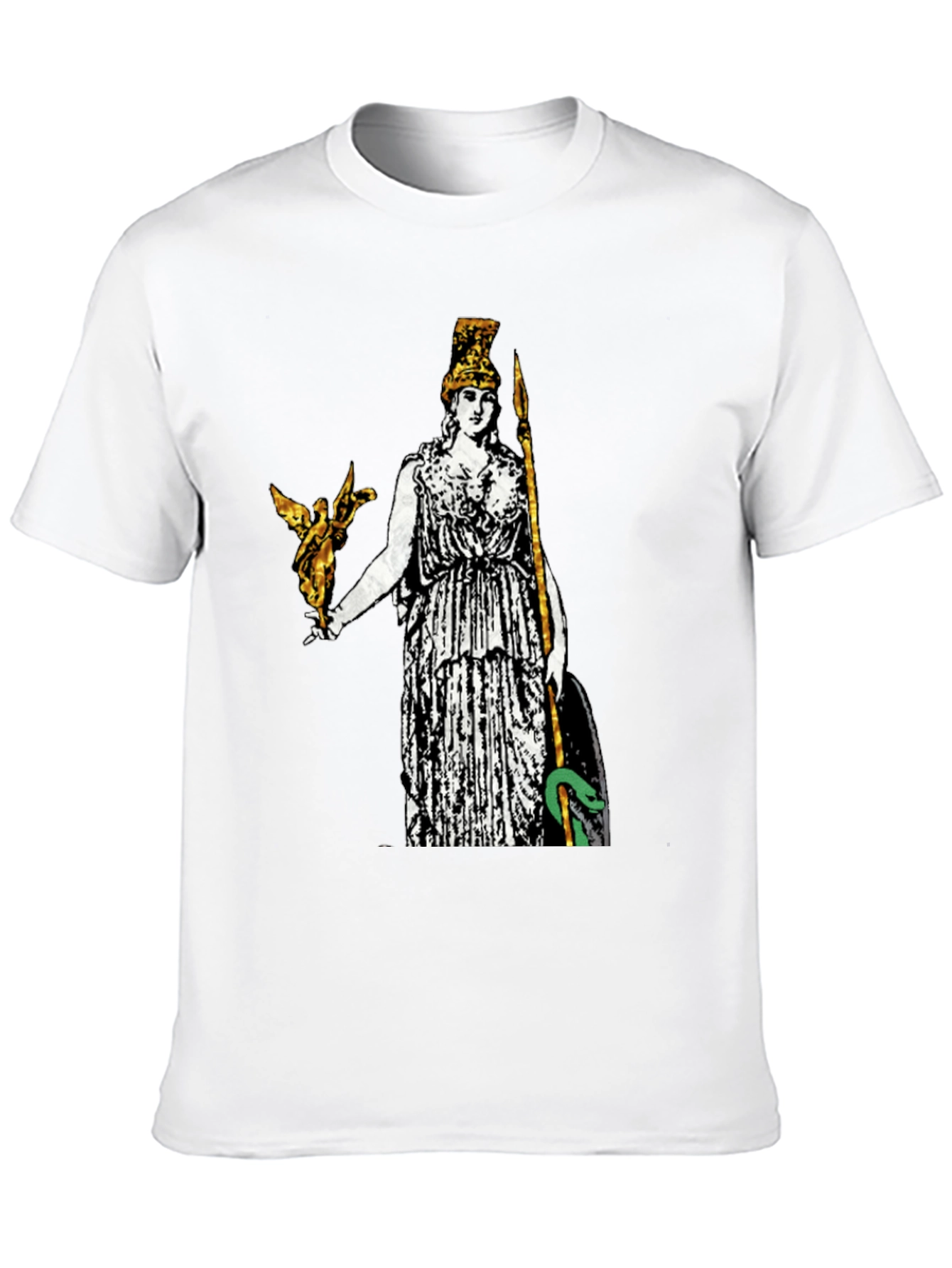Athena Graphic Print Tee - Black