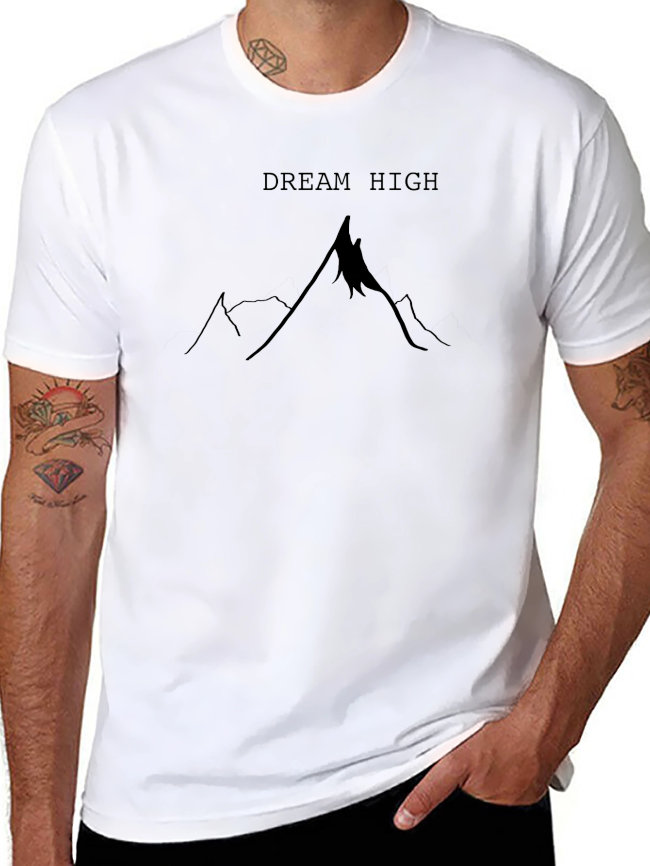 Dream High Mountain Graphic T-Shirt