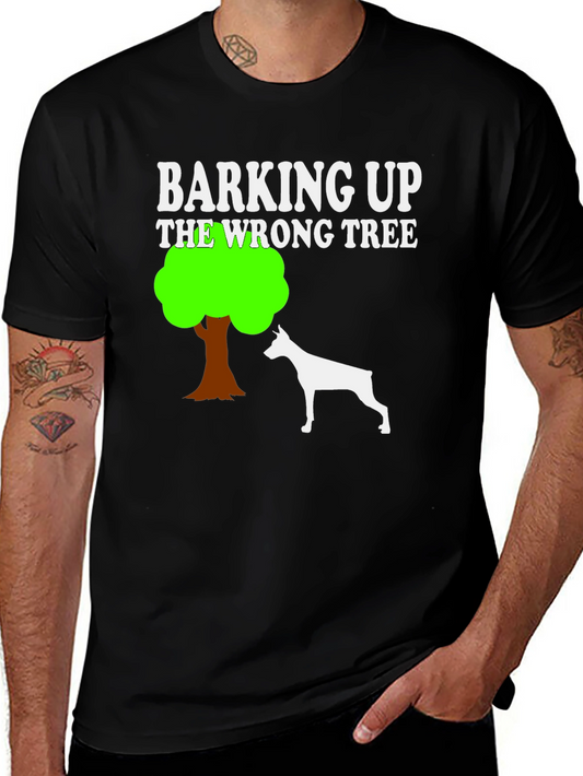 Barking Up The Wrong Tree Dog Graphic T-Shirt