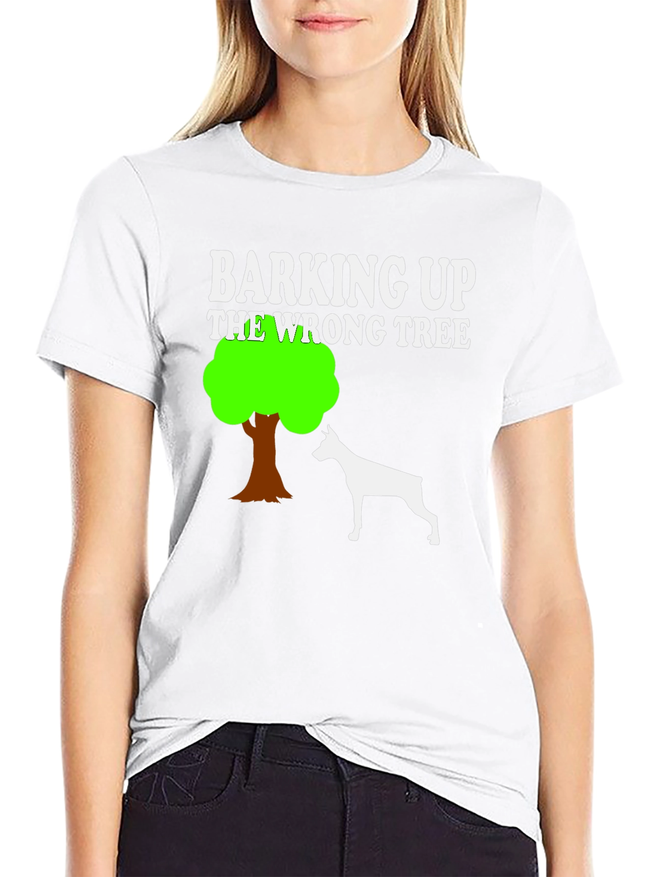 Barking Up The Wrong Tree Dog Graphic T-Shirt