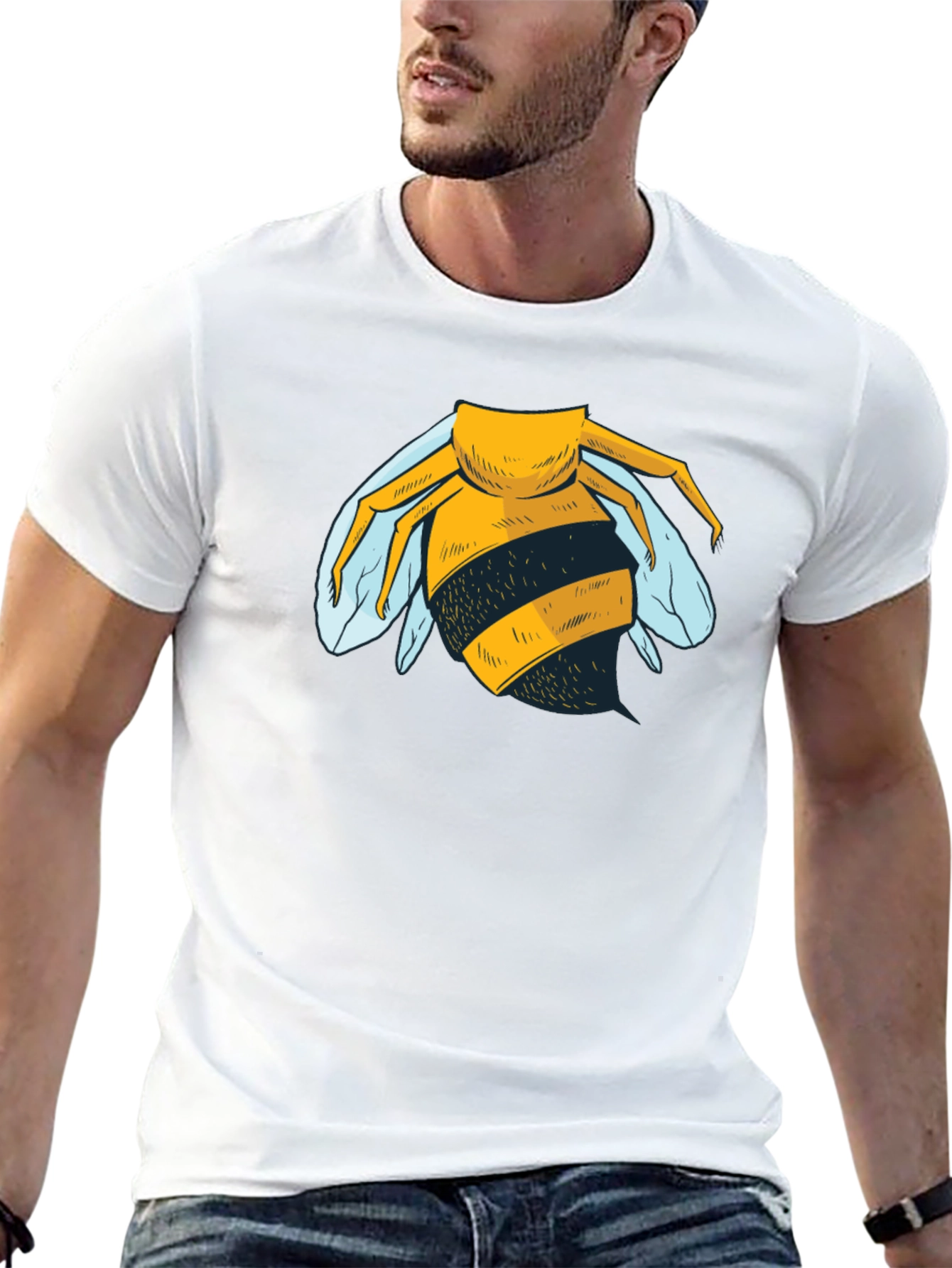 Bee Graphic T-Shirt - Mens Black Tee