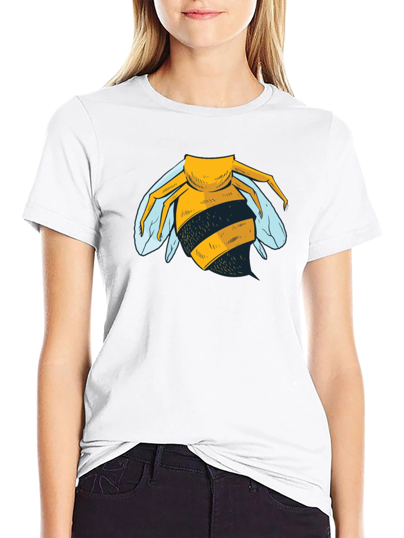 Bee Graphic T-Shirt - Mens Black Tee