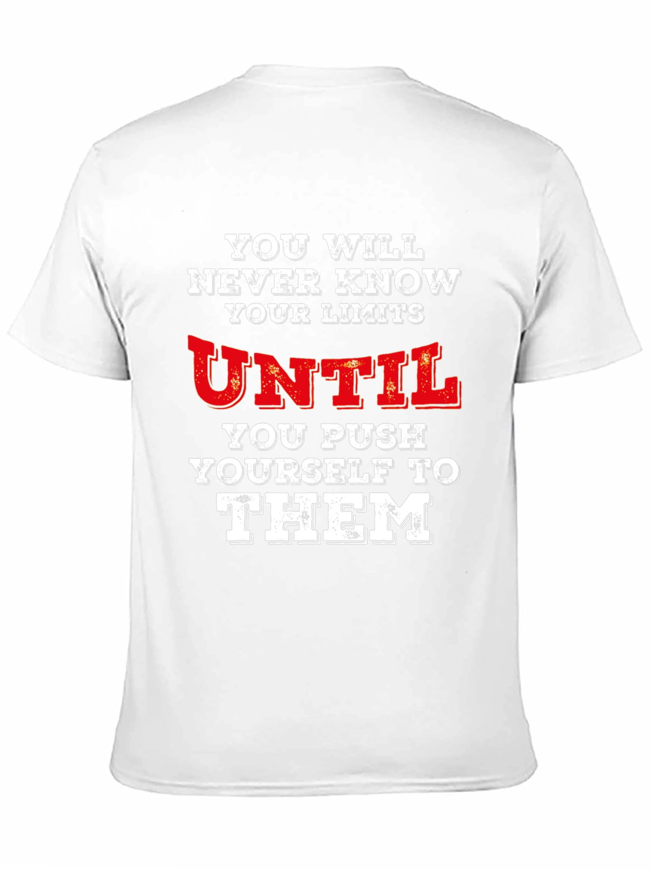 Motivational Limits Graphic Tee - Black