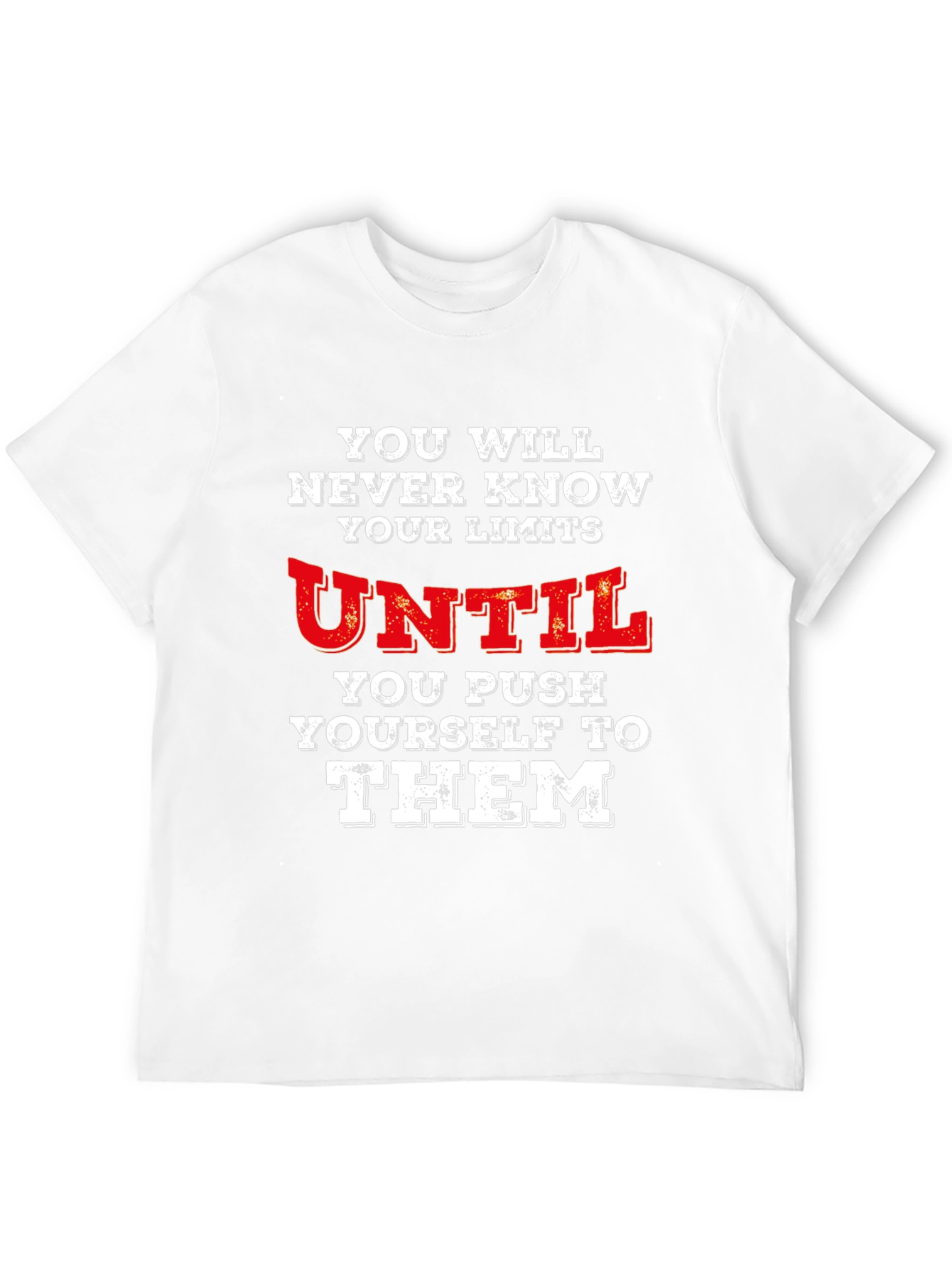 Motivational Limits Graphic Tee - Black