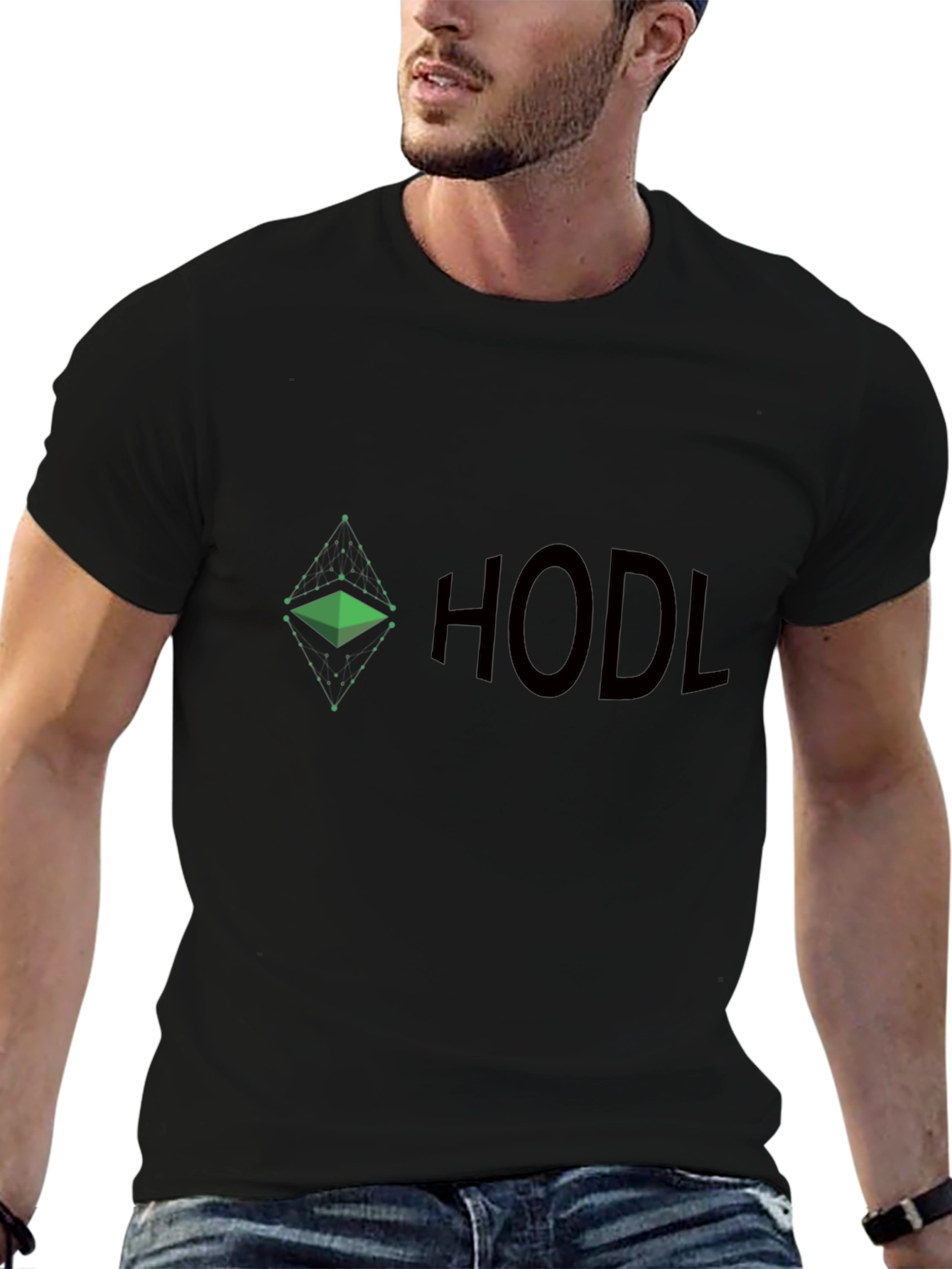 HODL Crypto T-Shirt - Ethereum Diamond Design