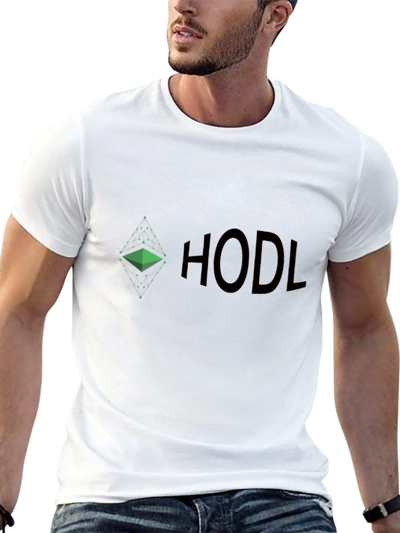 HODL Crypto T-Shirt - Ethereum Diamond Design