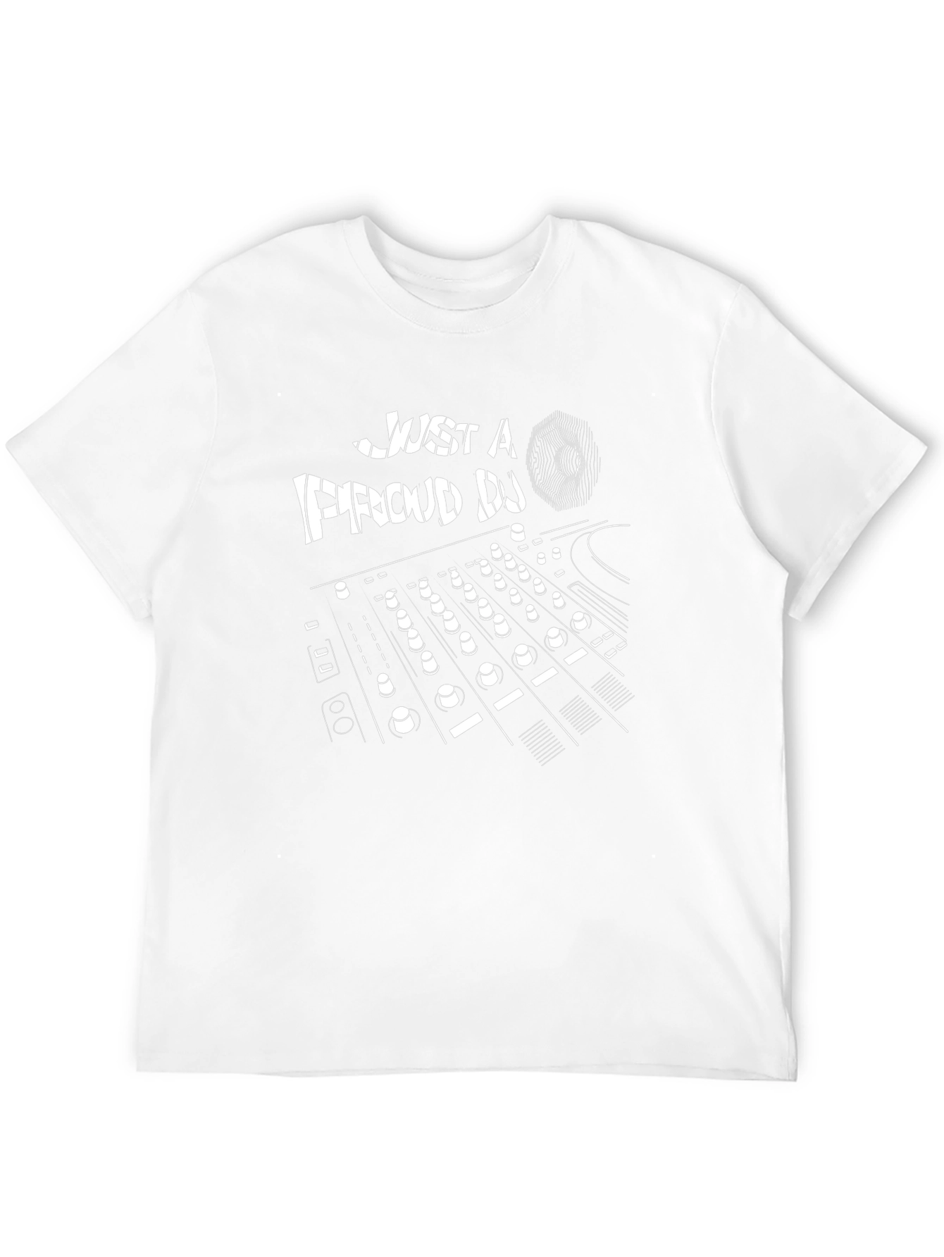 Just a Proud DJ Black Graphic T-Shirt