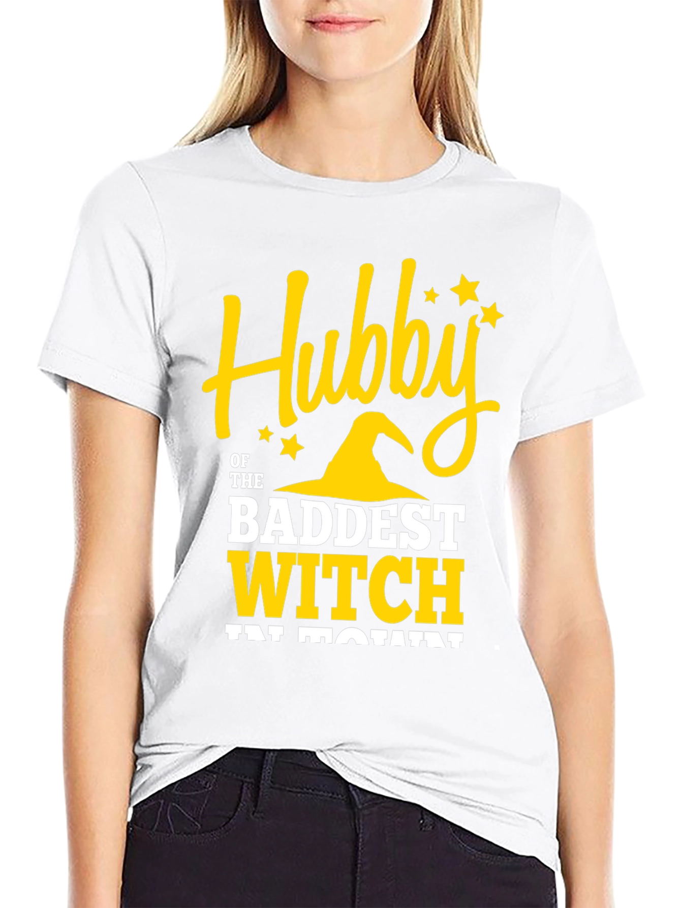 Hubby of the Baddest Witch T-Shirt - Halloween Apparel