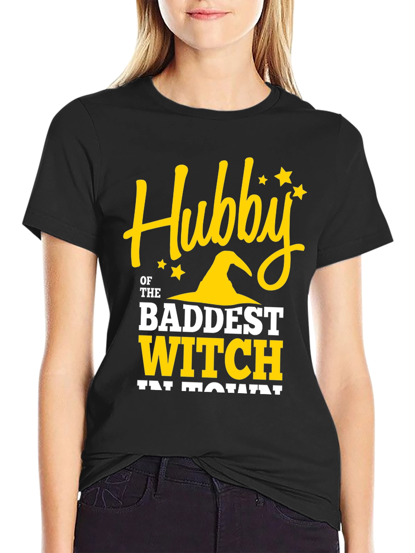 Hubby of the Baddest Witch T-Shirt - Halloween Apparel