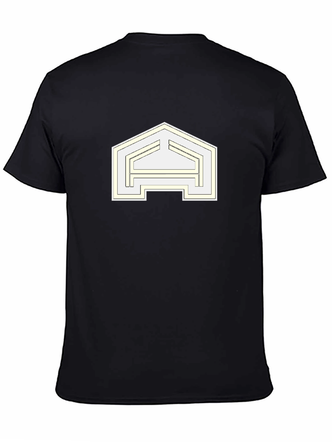 Abstract Logo Black T-Shirt - Modern Design