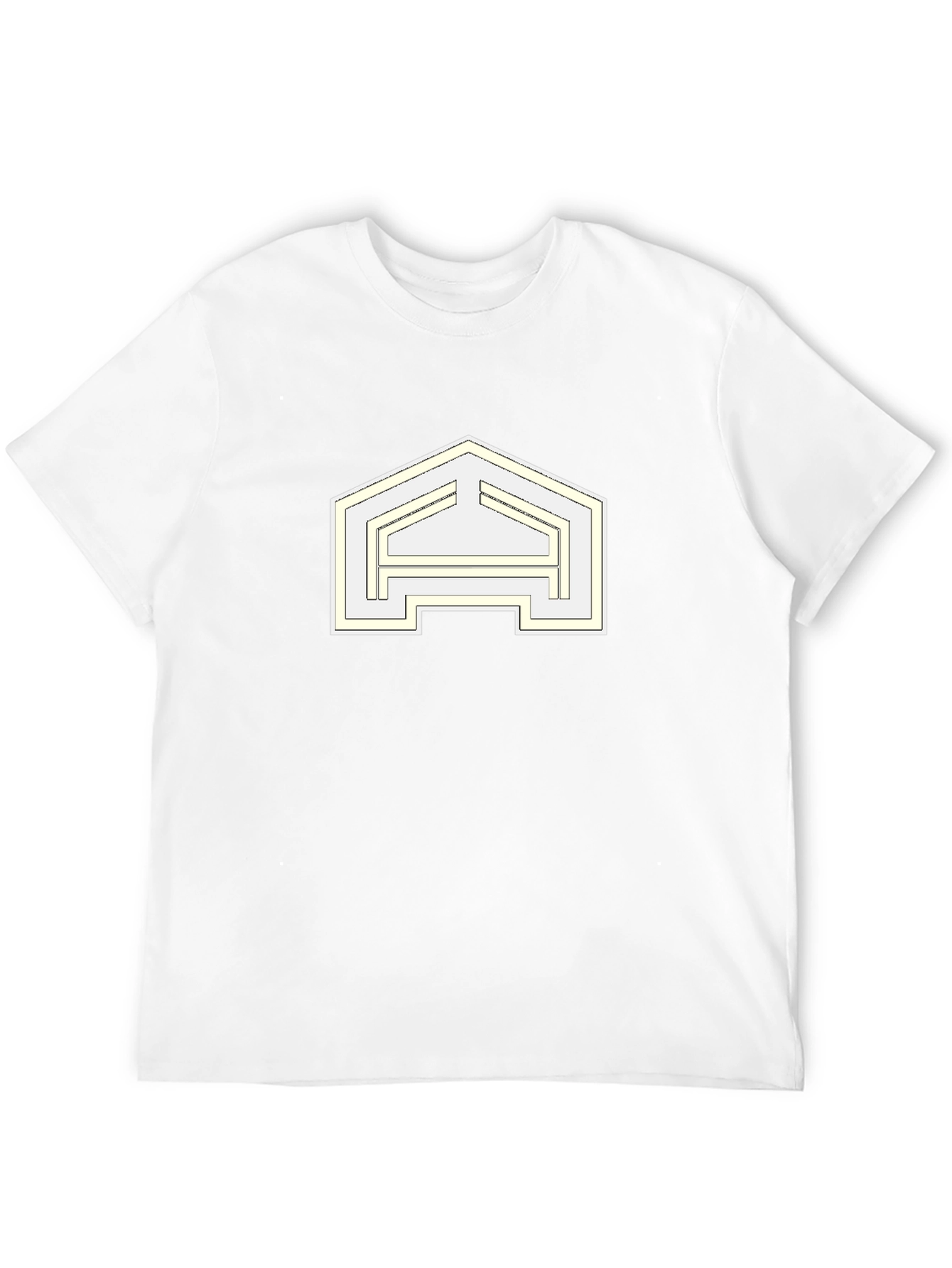 Abstract Logo Black T-Shirt - Modern Design