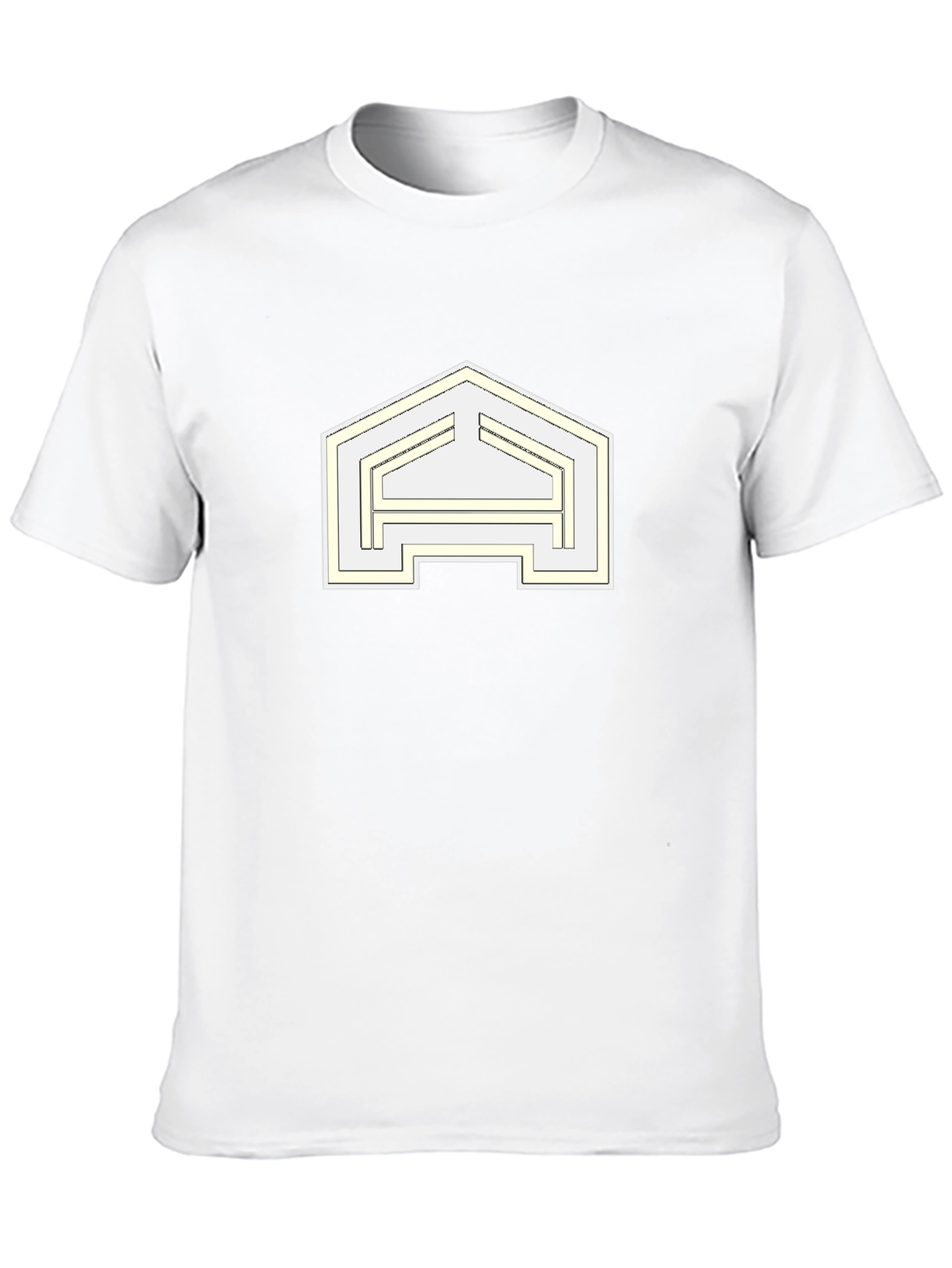 Abstract Logo Black T-Shirt - Modern Design