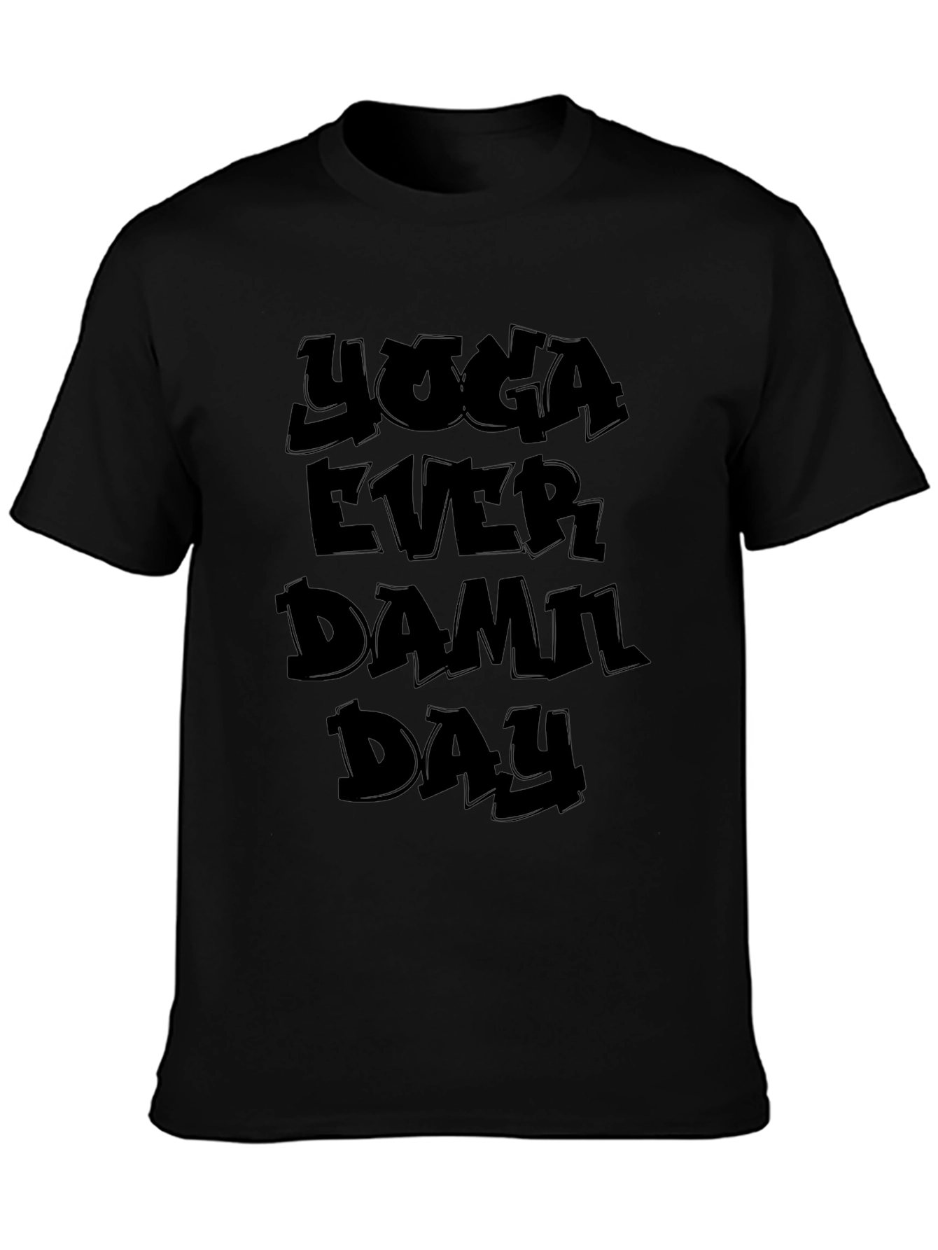 Yoga Every Damn Day - Black Graphic Tee