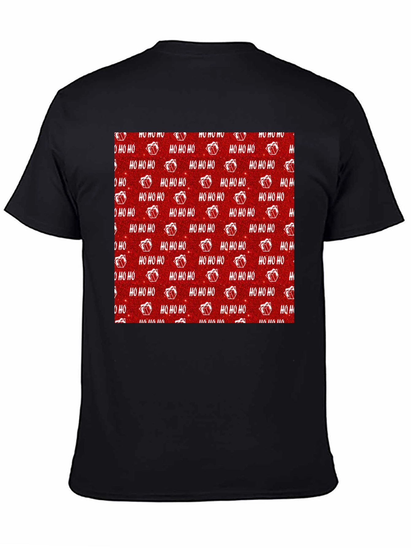Festive Ho Ho Ho Christmas Pattern Tee
